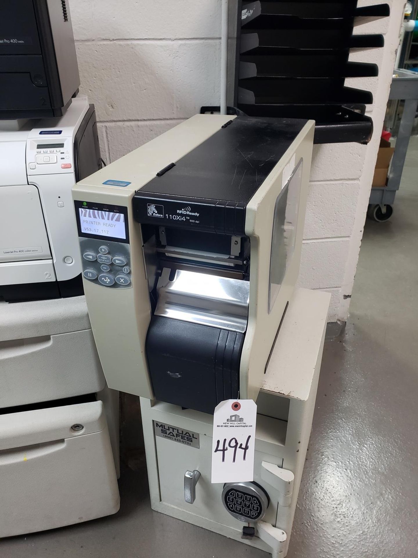 Zebra Label Printer, M# 110Xi4, S/N 14J113600246 | Rig Fee $50