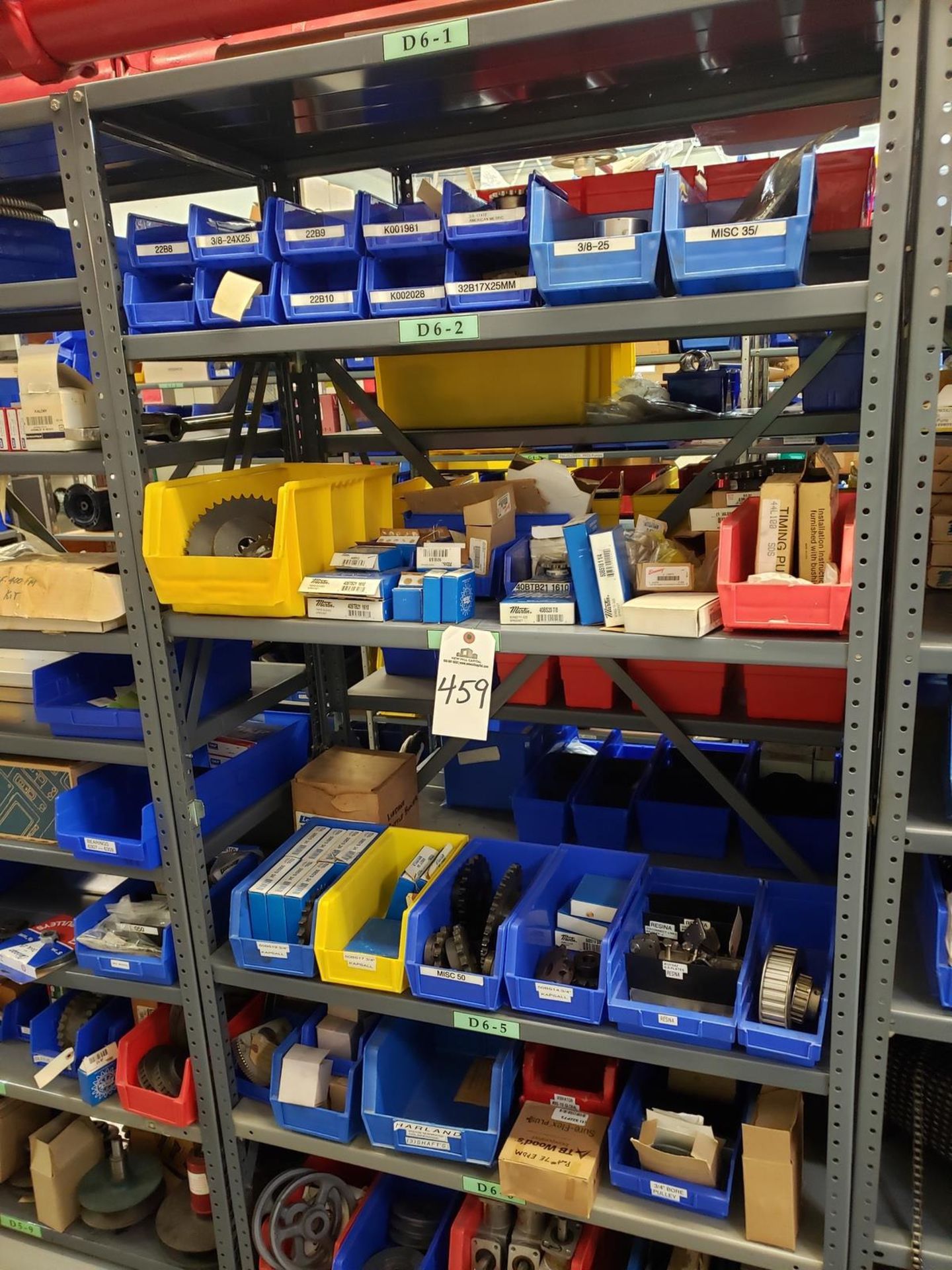 Contents of Storage Shelf Section, Spare Parts | Rig Fee $100 (Includes Boxing)