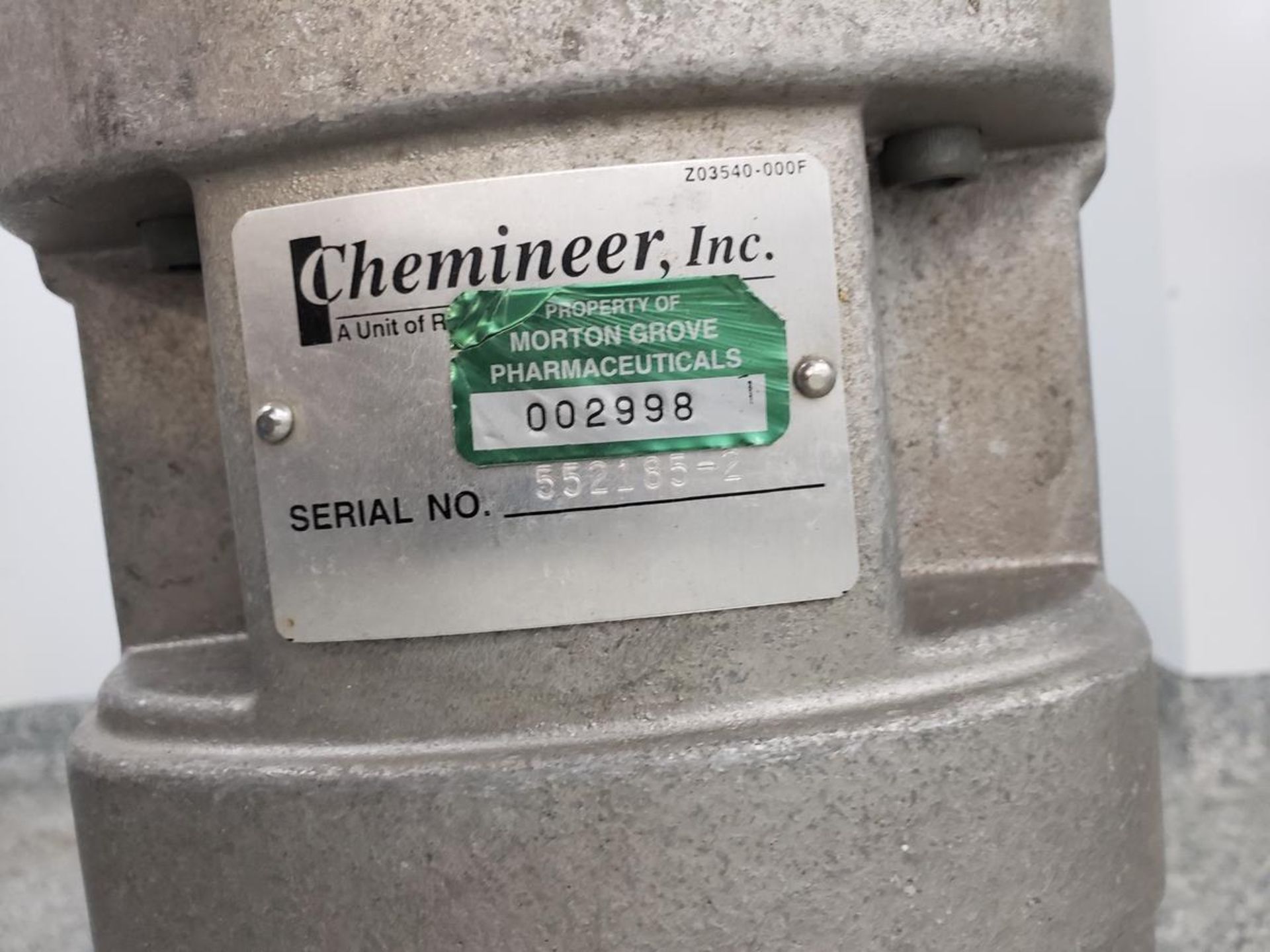 Chemineer 2 HP Mixer, S/N 552185-2 | Rig Fee $50 - Image 2 of 3