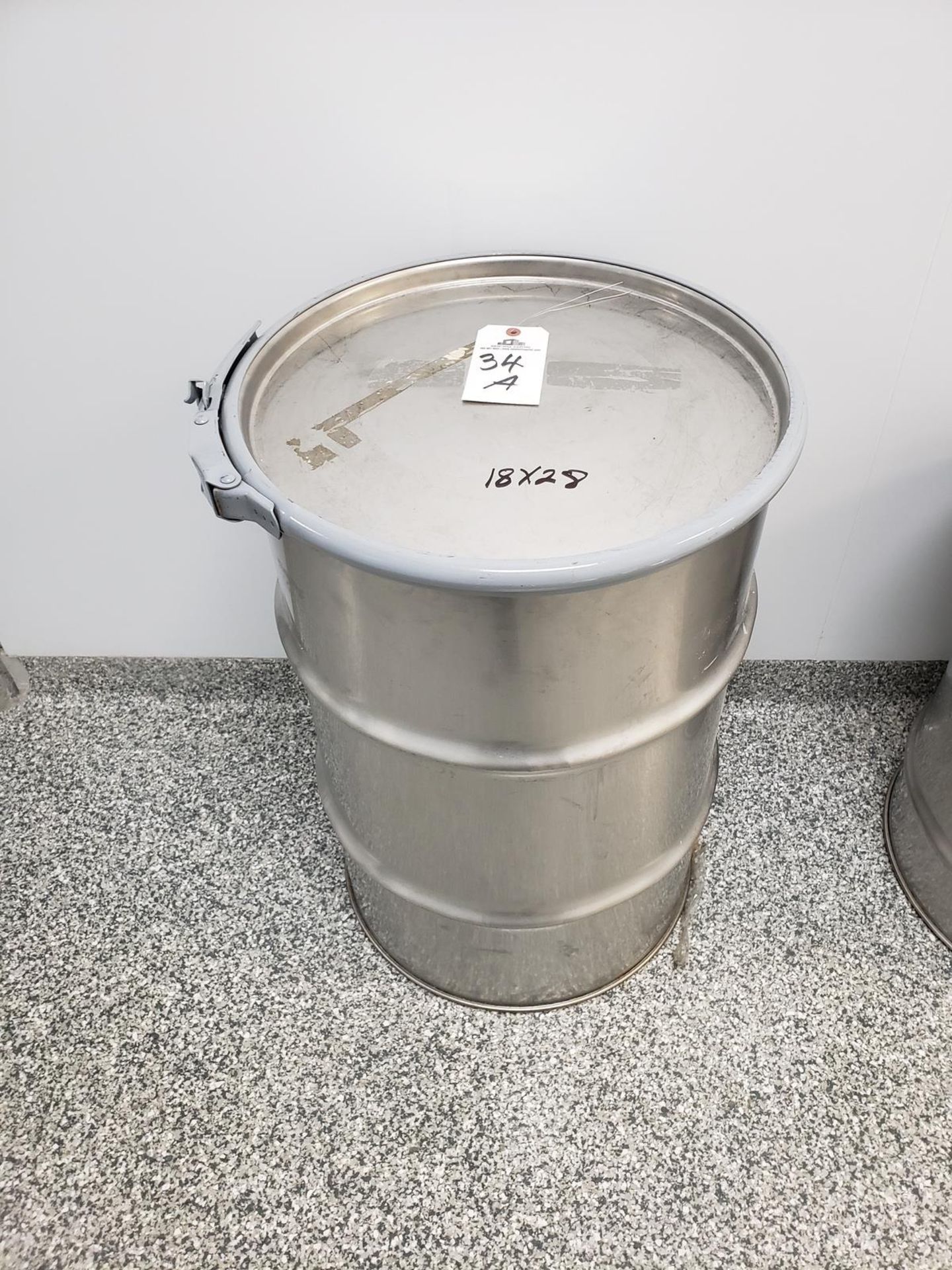 30 Gallon Stainless Steel Storage Drum | Rig Fee $25