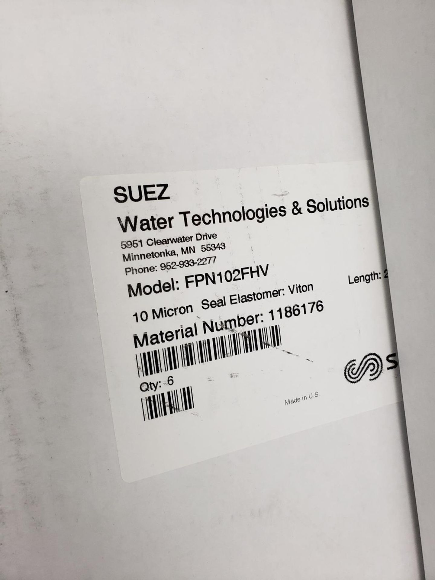 Lot of Suez Water Technologies & Solutions Filter Cartridges | Rig Fee $50 - Image 2 of 2