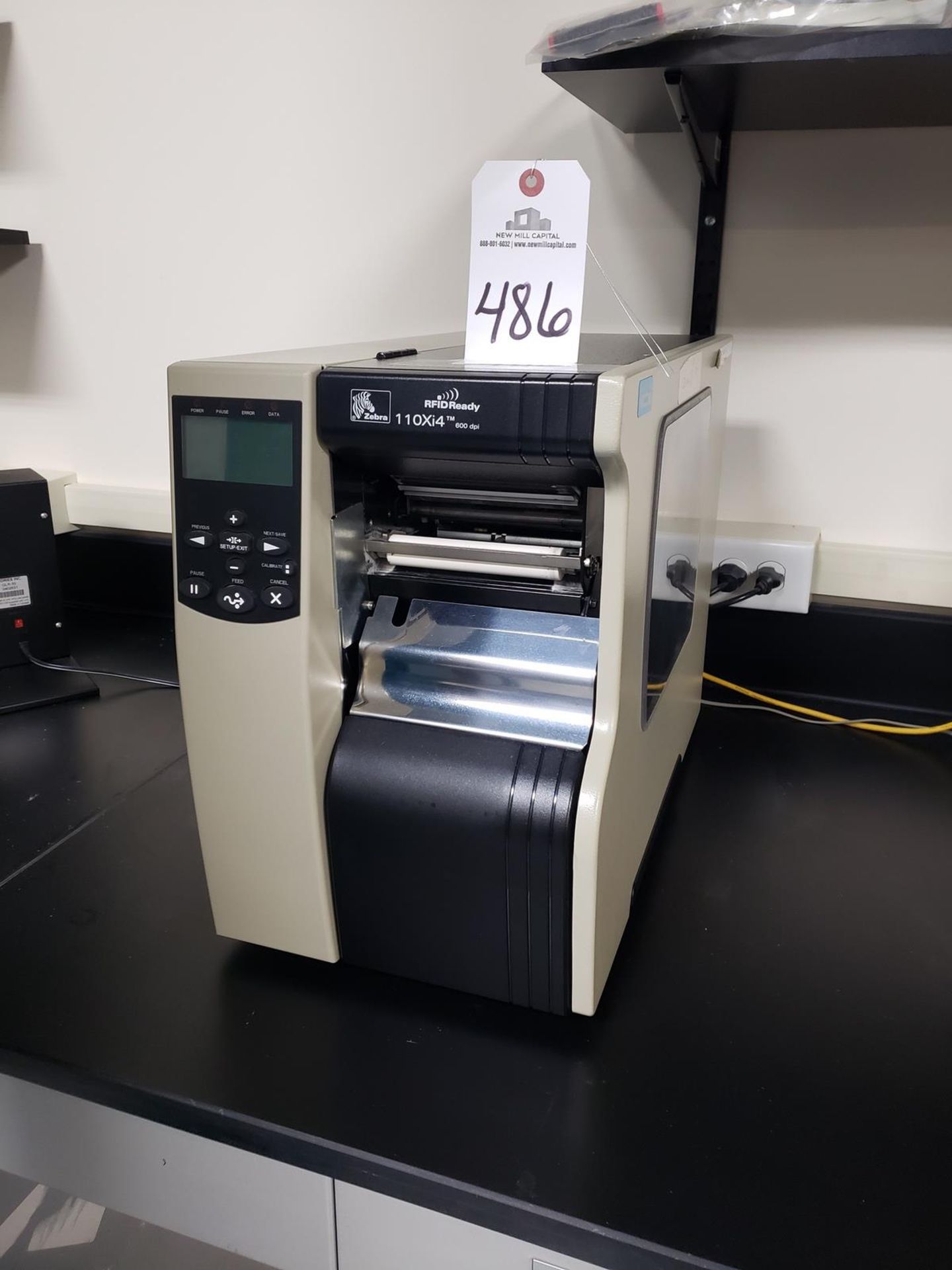 Zebra Label Printer, M# 110Xi4, S/N 14J113600221 | Rig Fee $50