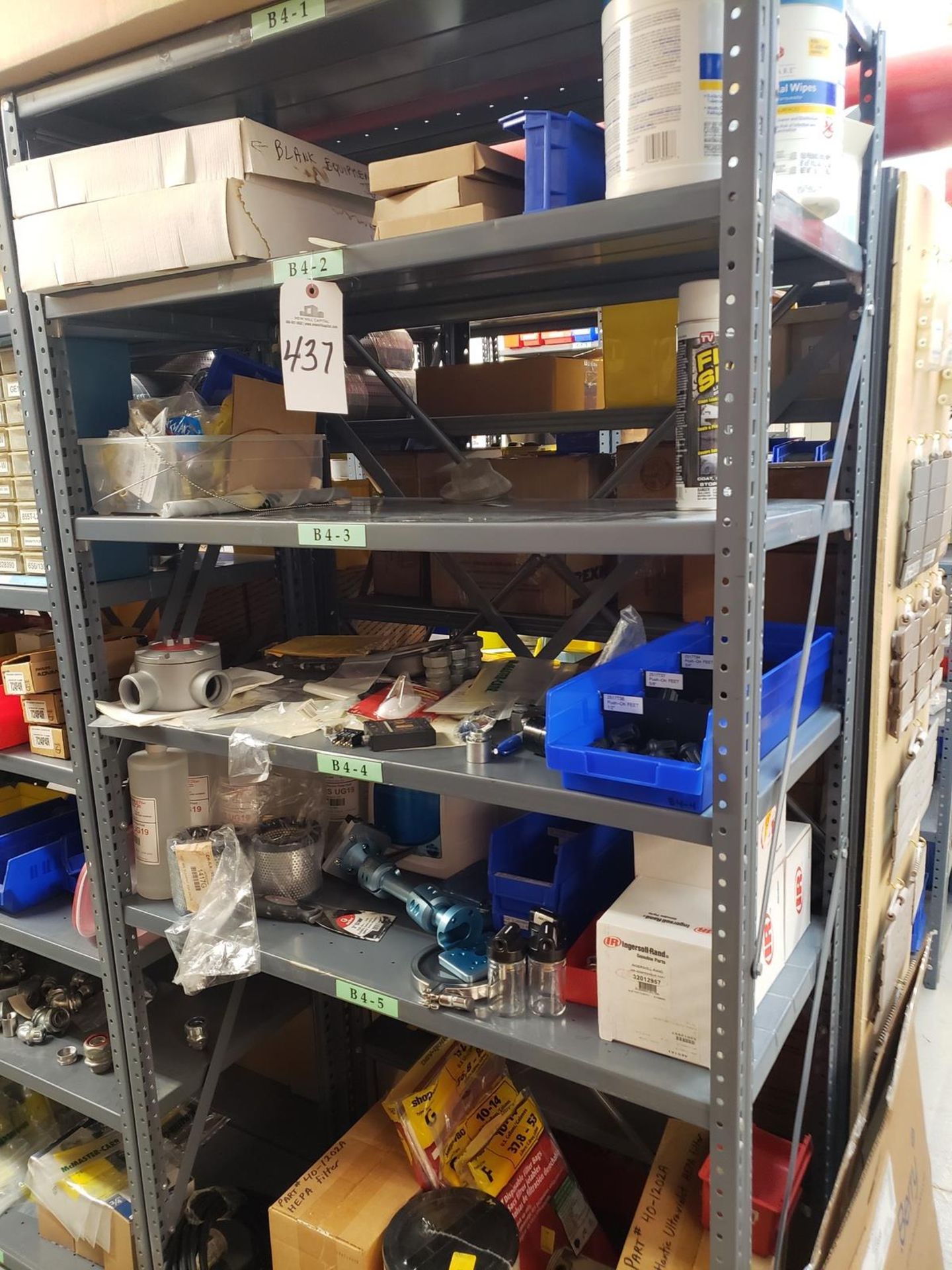 Contents of Storage Shelf Section, Spare Parts | Rig Fee $100 (Includes Boxing)