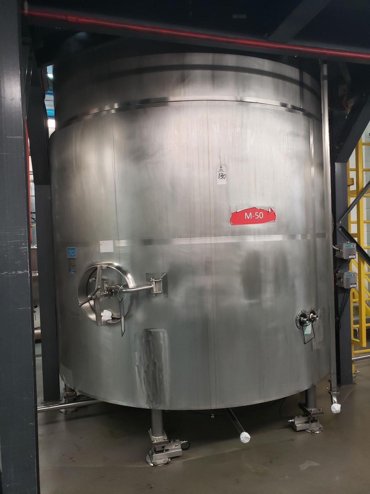 DCI 5,000 Gallon Stainless Steel Jacketed Mixing Tank, S/N 86-PH-34154-A, W/ Agitato | Rig Fee $3500 - Image 6 of 9