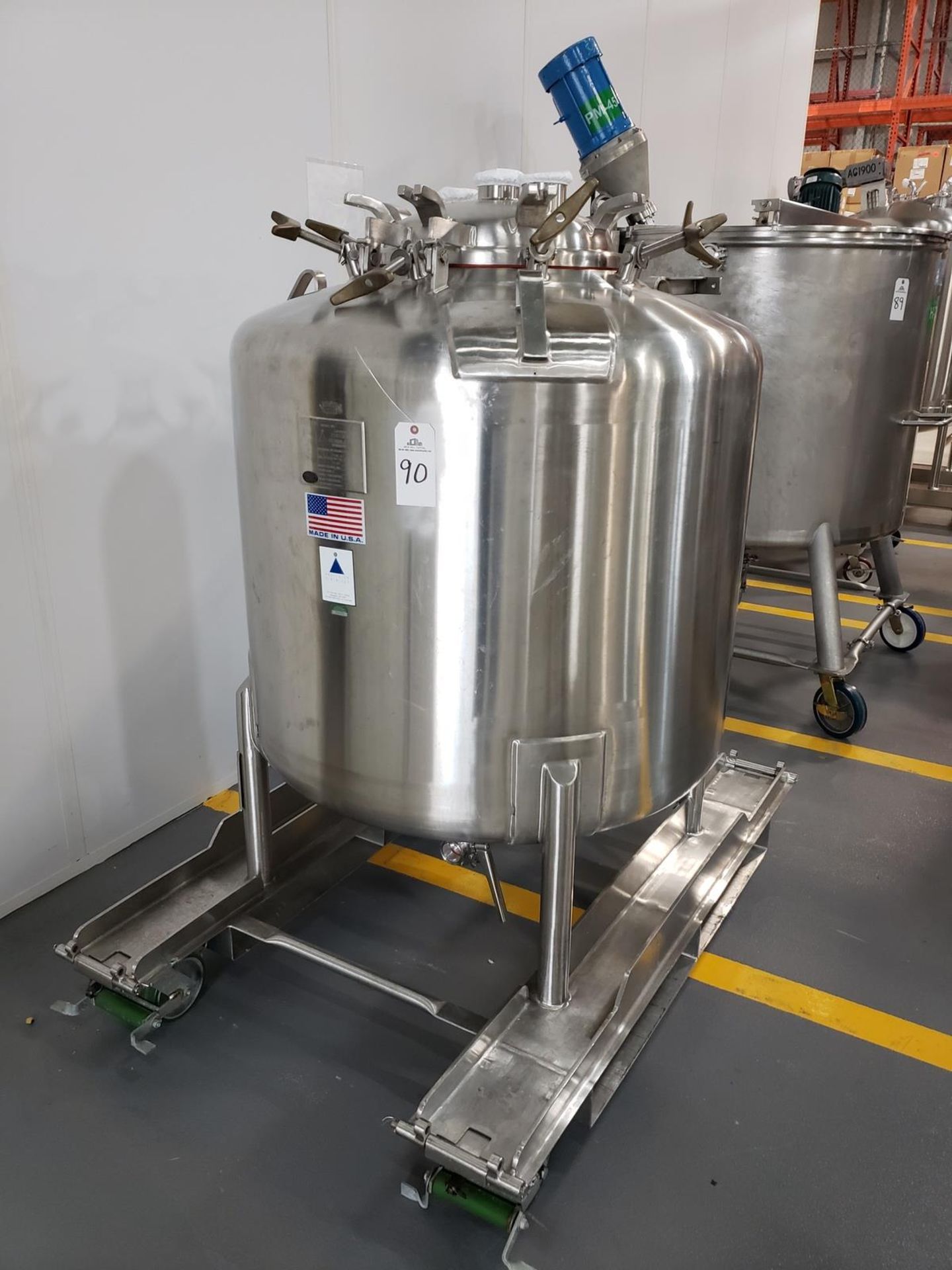 Precision Stainless 200 Gallon Portable Stainless Steel Vacuum Mixing Tank | Rig Fee $125