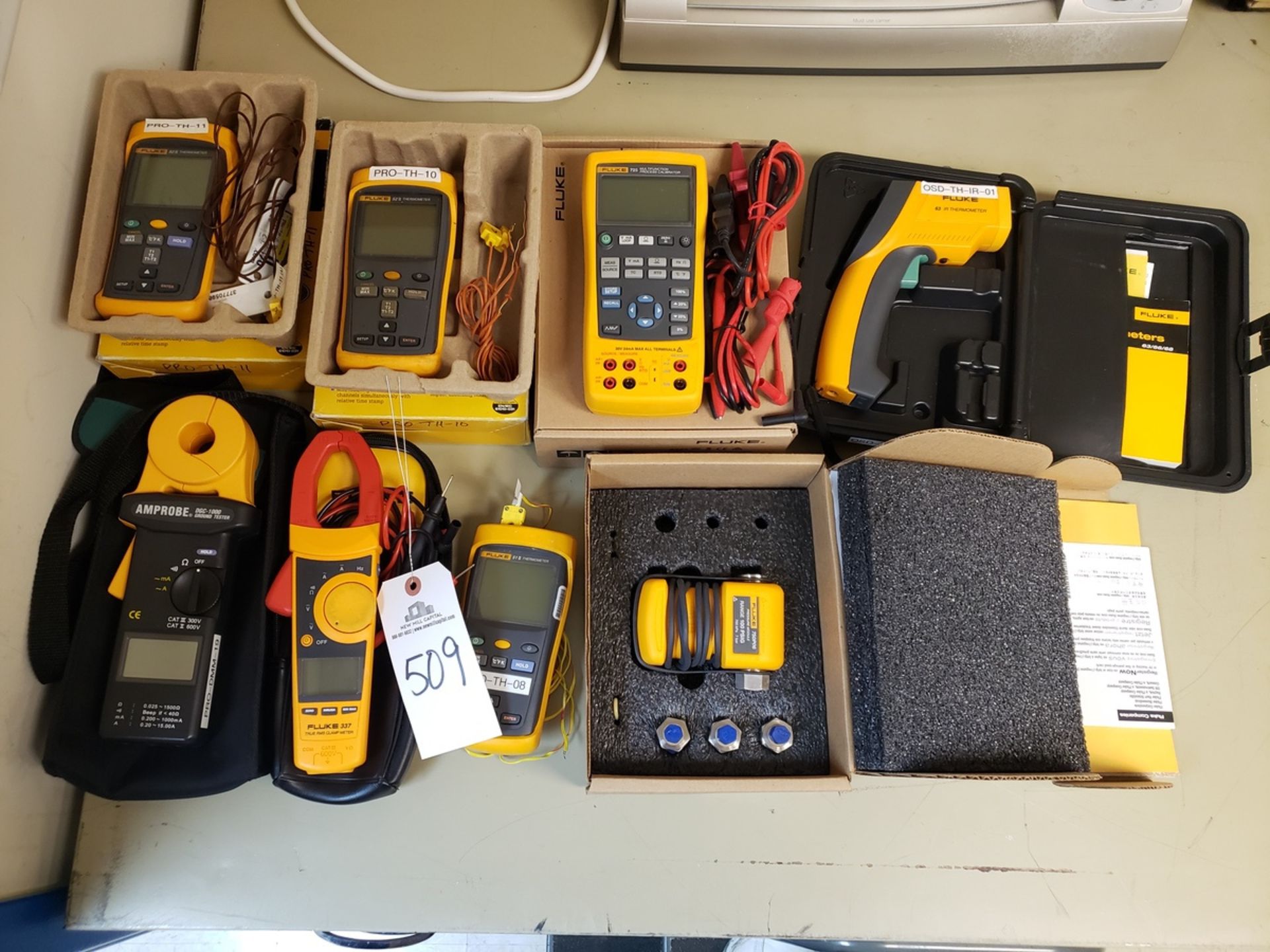 Lot of (8) Fluke Testing Instruments | Rig Fee $25