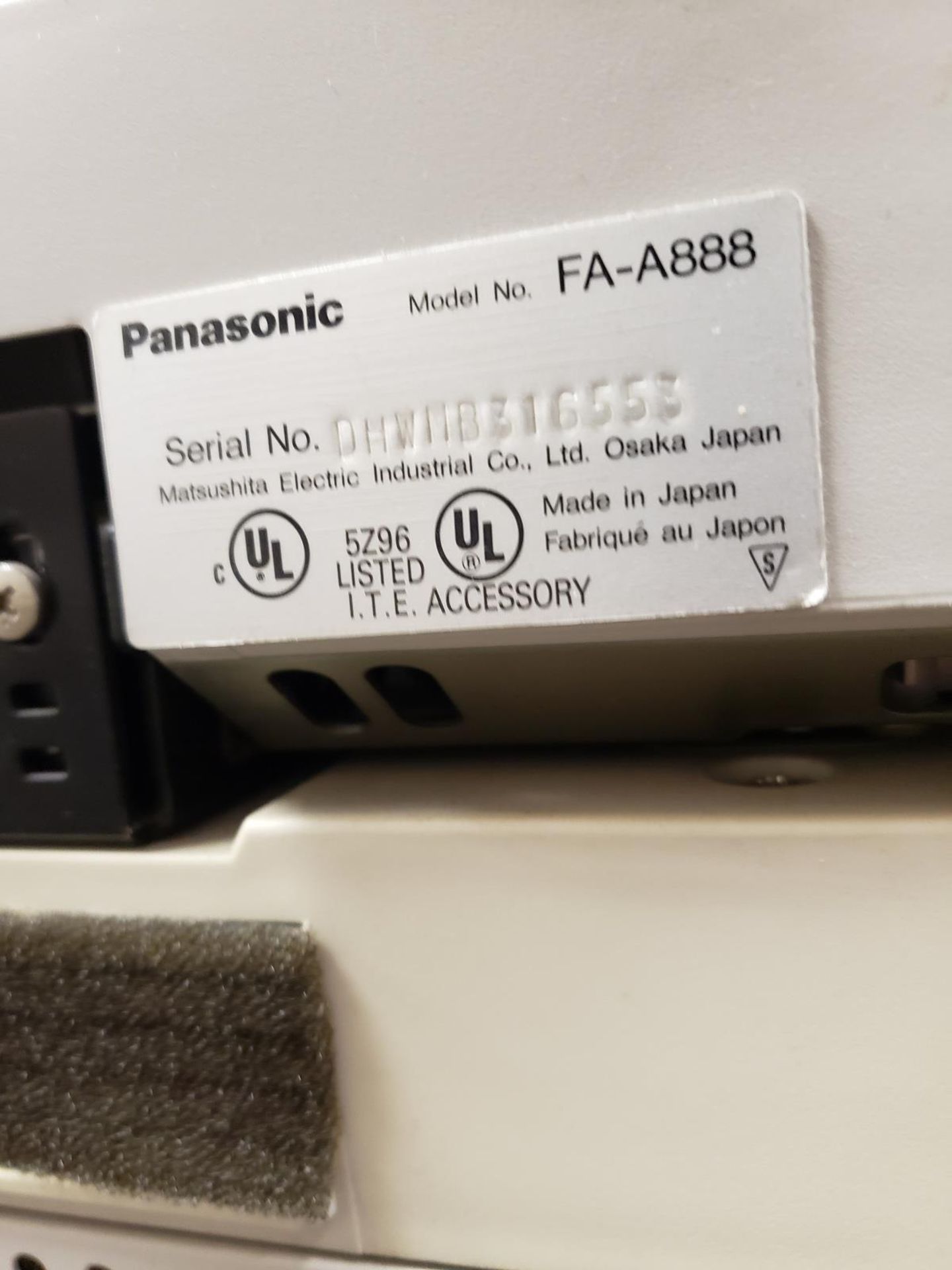 Panasonic Multi-Function Printer, M# FA-A888, S/N DHWIIB316553 | Rig Fee $100 - Image 2 of 4