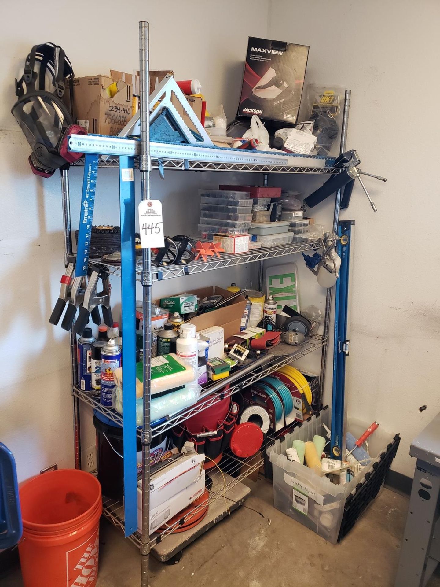 Storage Shelf W/Contents | Rig Fee $50