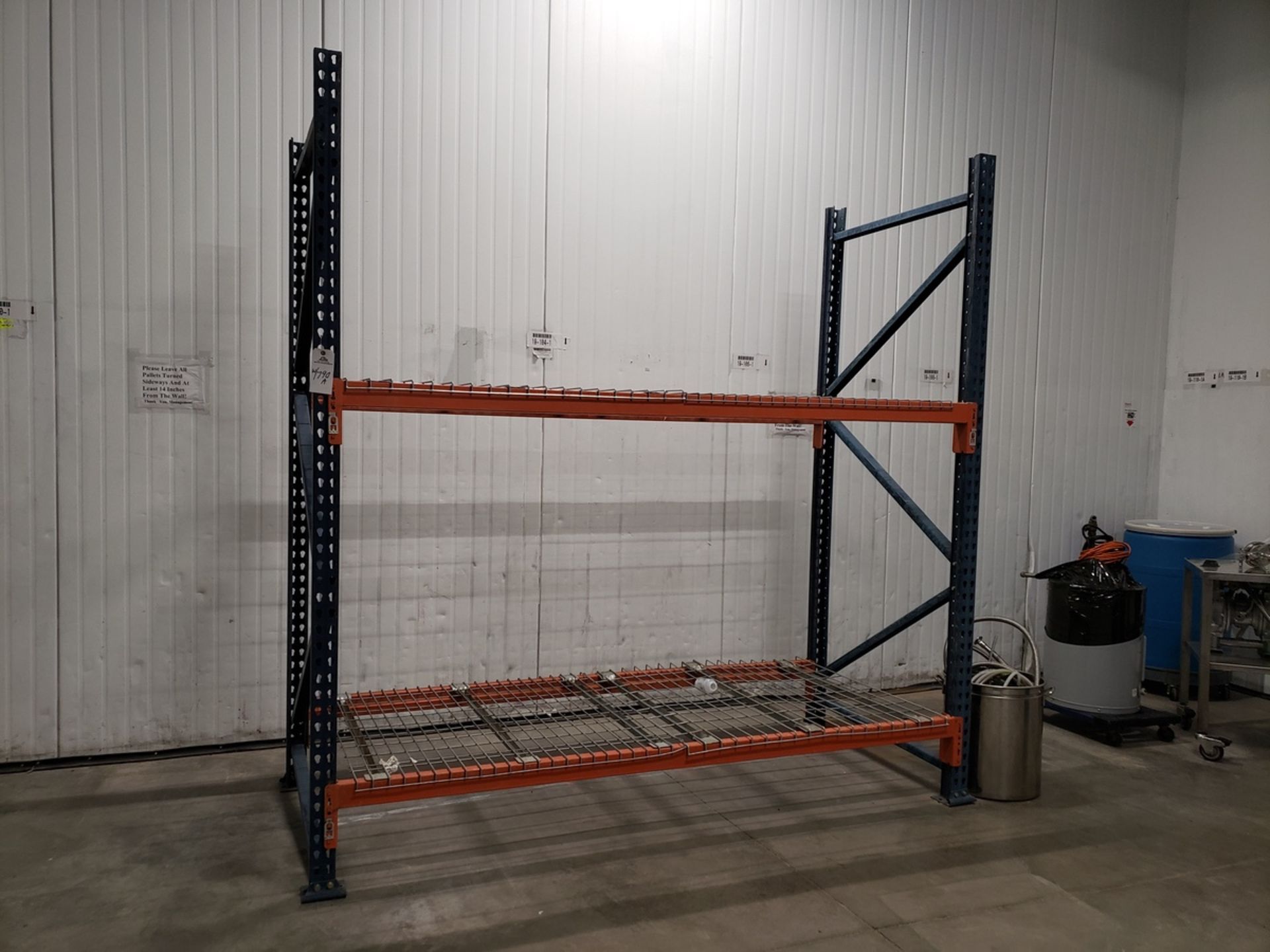 Lot of Pallet Racking, (4) Uprights, 42" x 7', (8) 8' Beams | Rig Fee $250 - Image 2 of 2