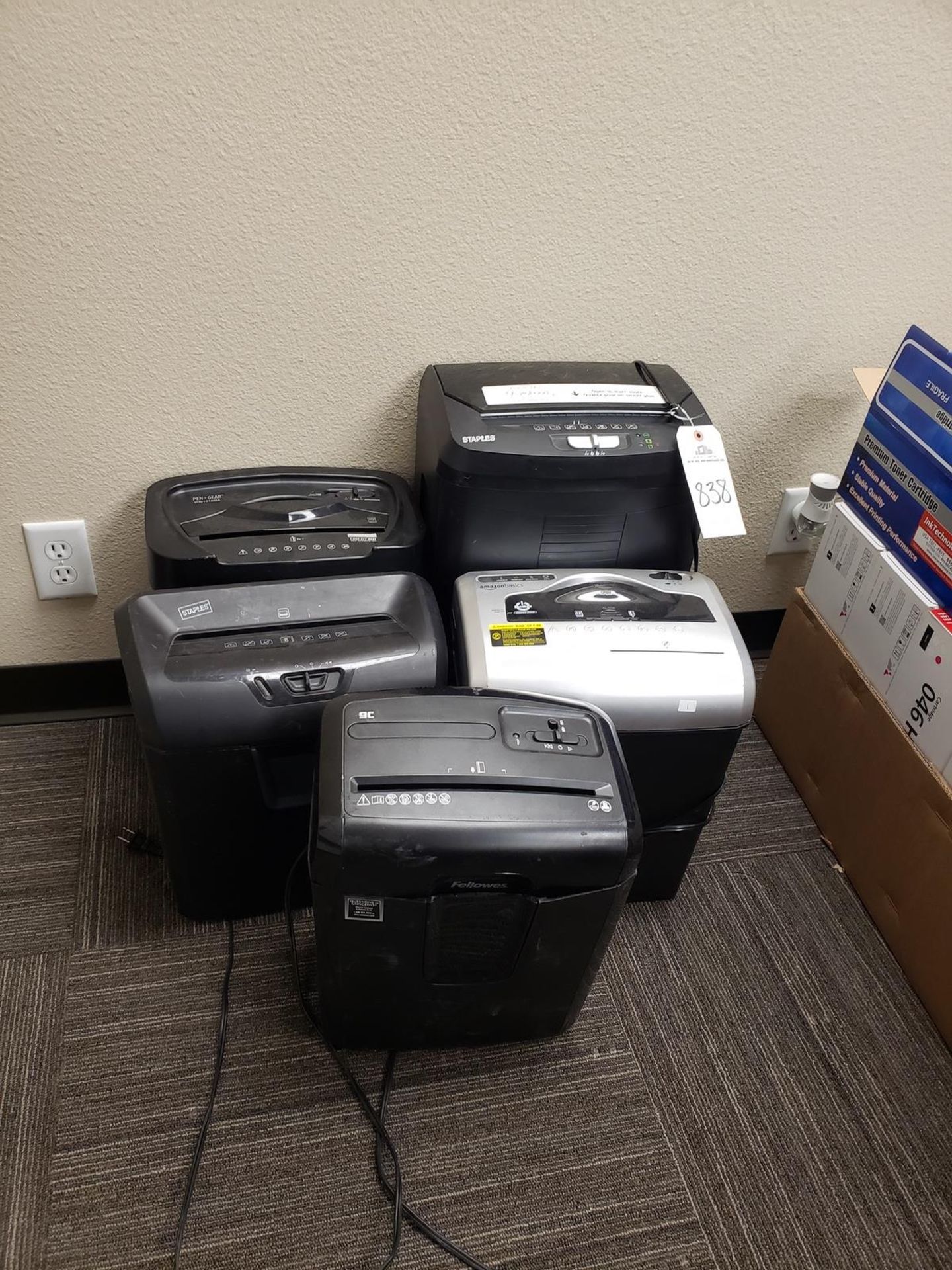 Lot of (5) Paper Shredders | Rig Fee $100