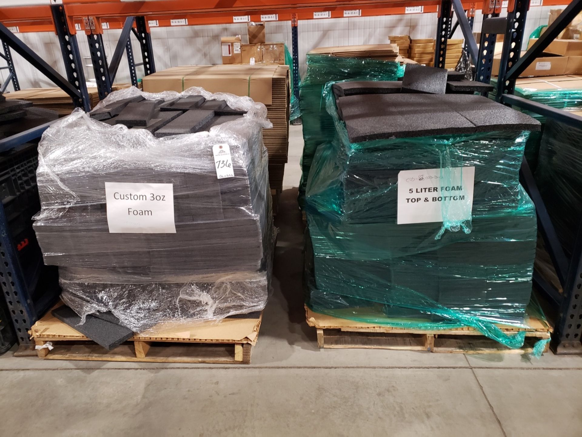 Lot of (2) Pallets Foam Packing Material | Rig Fee $70