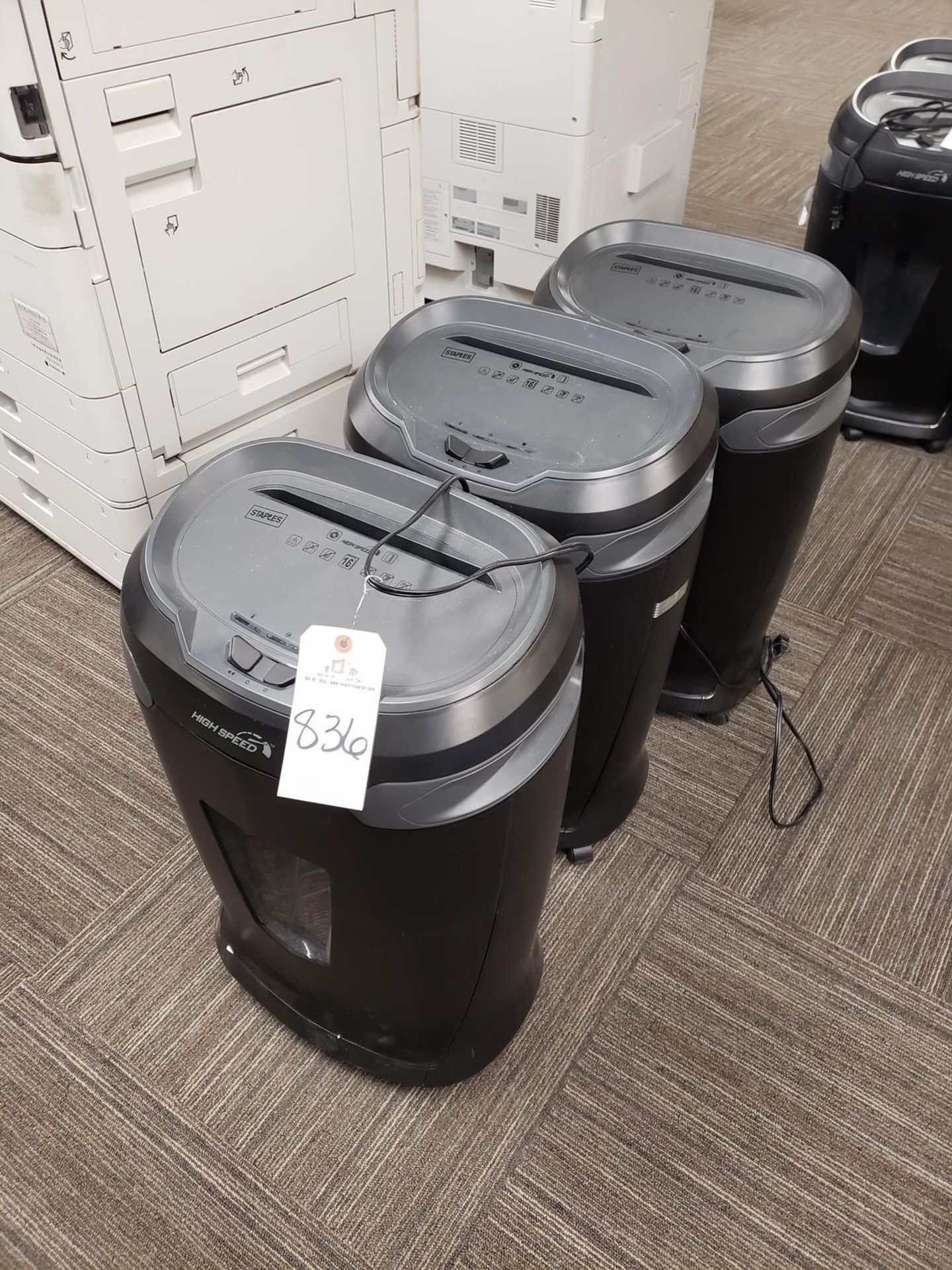 Lot of (3) Paper Shredders | Rig Fee $50