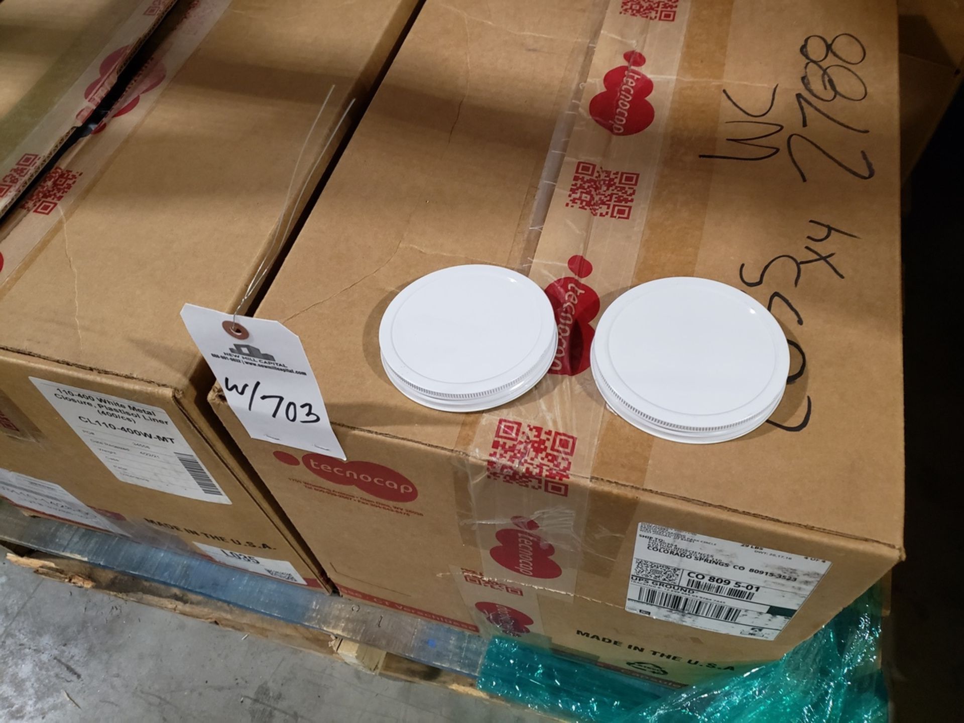 Lot of (2) Pallets Product Packaging Supplies, 1 Gallon Jars W/Lids | Rig Fee $70 - Image 3 of 3