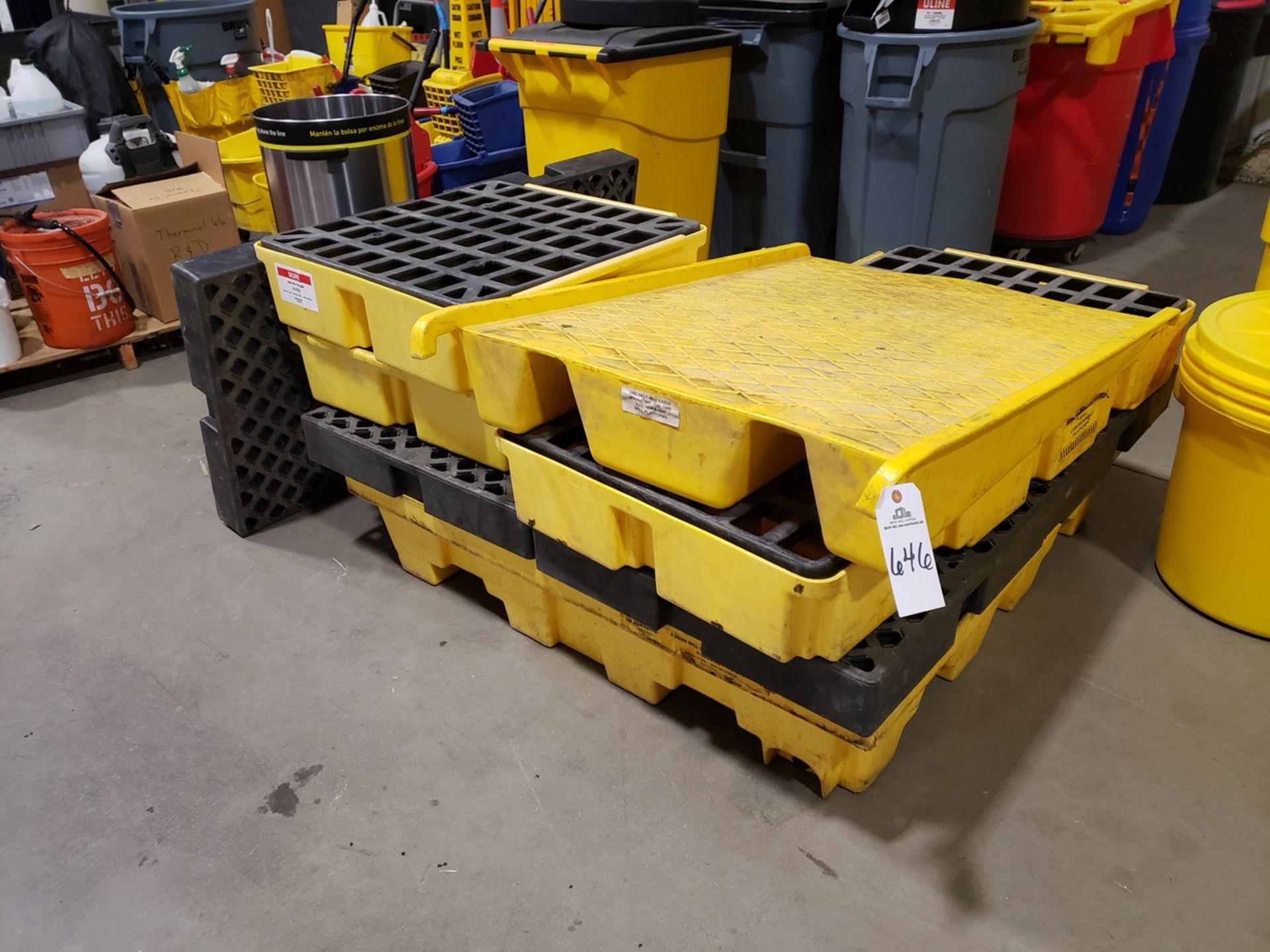 Lot of Spill Containment Pallets W/Ramp | Rig Fee $75