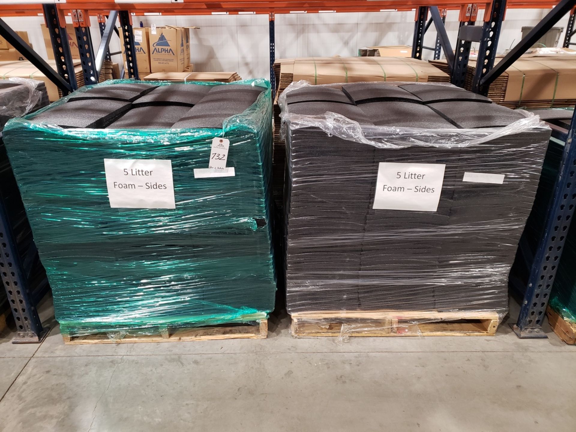 Lot of (2) Pallets Foam Packing Material | Rig Fee $70