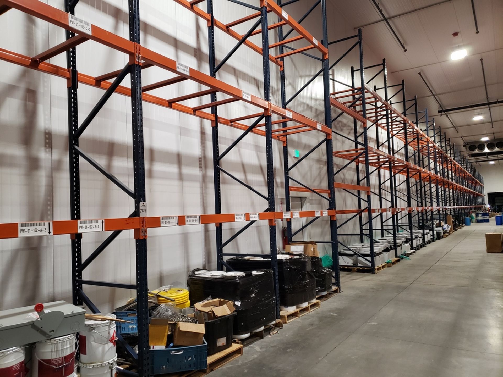 Lot of Pallet Racking, (32) Uprights, 42" x 20', (180) 8' Beams | Rig Fee $3200