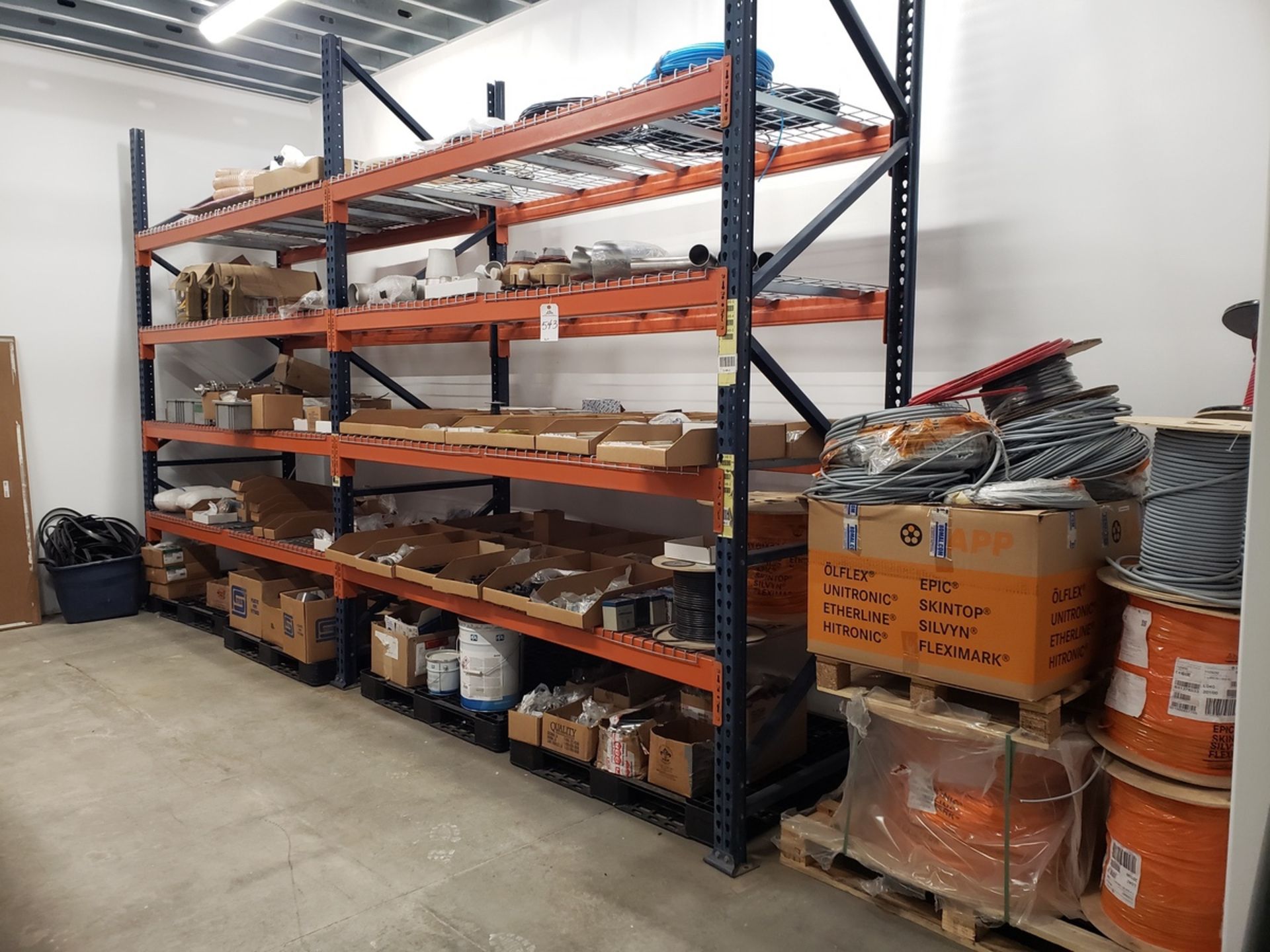 BULK BID - Lots 544-557, Contents of Spare Parts Storage Shel - Subj to Piecemeal | Rig Fee See Desc