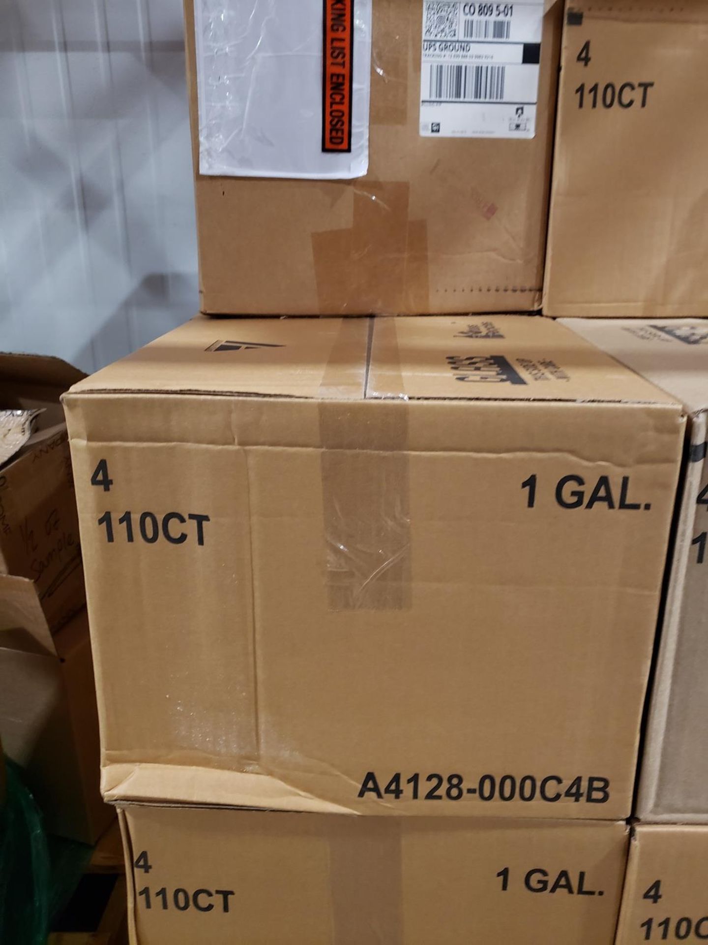 Lot of (2) Pallets Product Packaging Supplies, 1 Gallon Jars W/Lids | Rig Fee $70 - Image 2 of 3