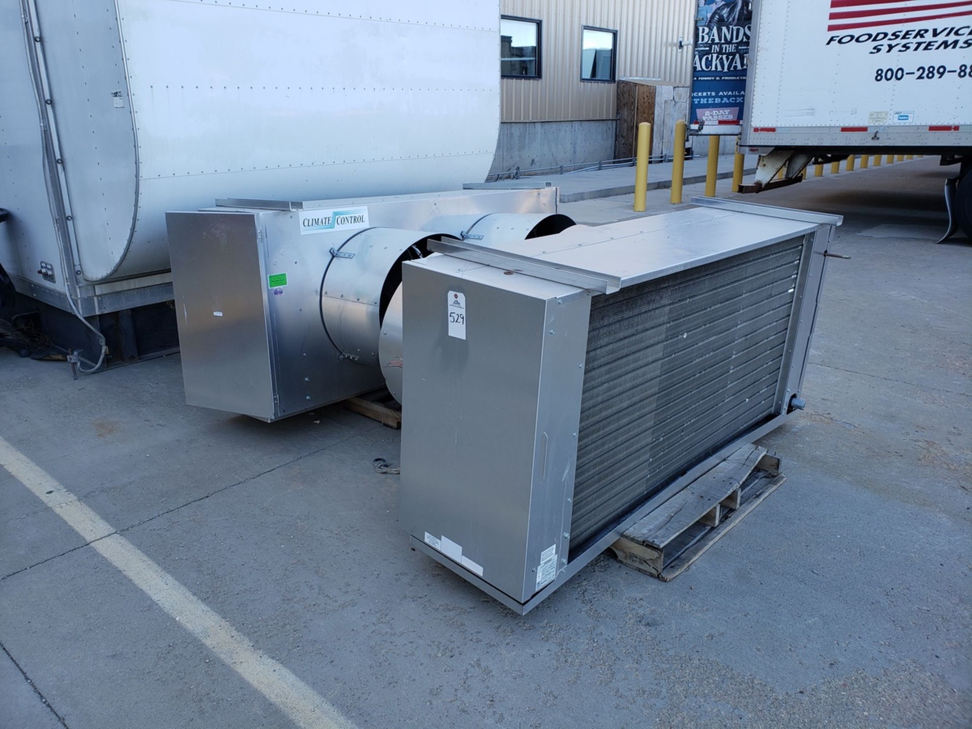 Lot of (2) Heatcraft Refrigeration Evaporator Units, M# CHA630MA | Rig Fee $250