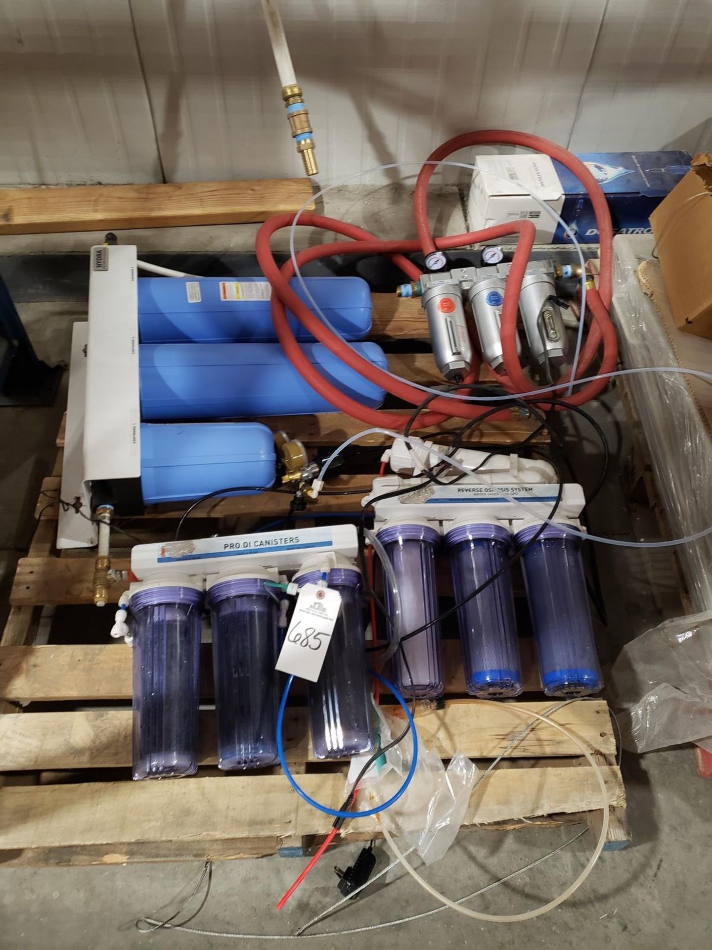 Pallet Lot Water Filters | Rig Fee $75