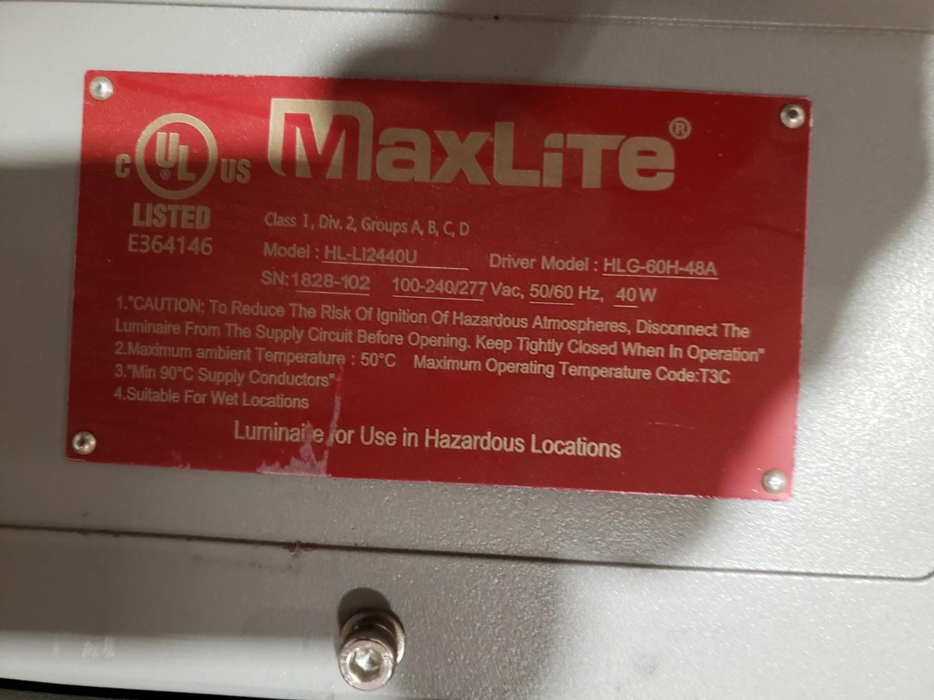 Pallet Lot Maxlite LED lights, M# HL-L12440U | Rig Fee $75 - Image 3 of 3