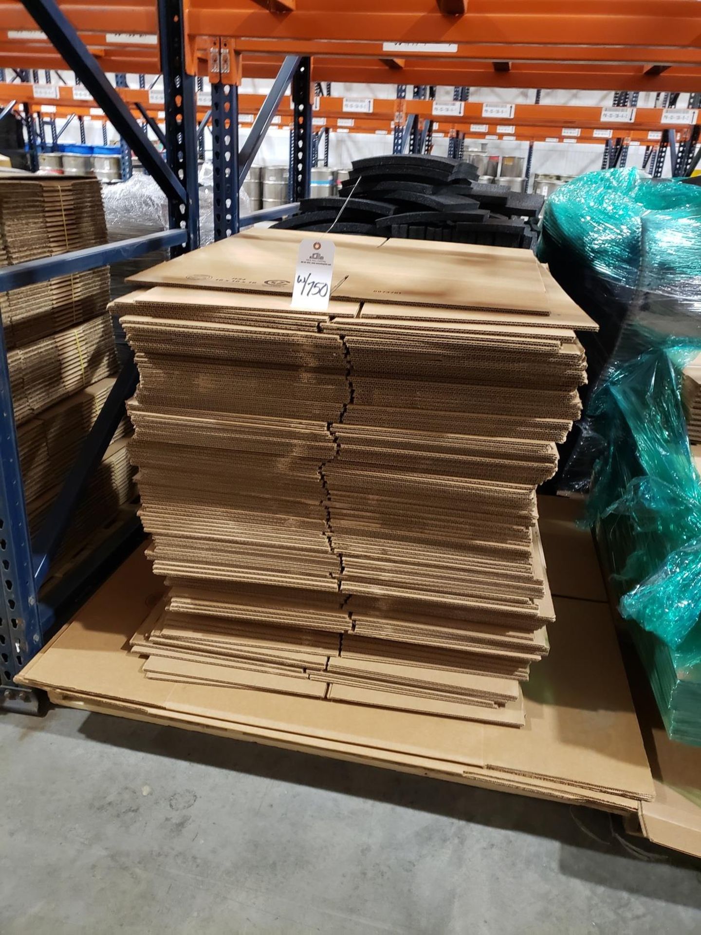 Lot of (2) Pallets Corrugated Shipping Boxes | Rig Fee $70 - Image 3 of 3