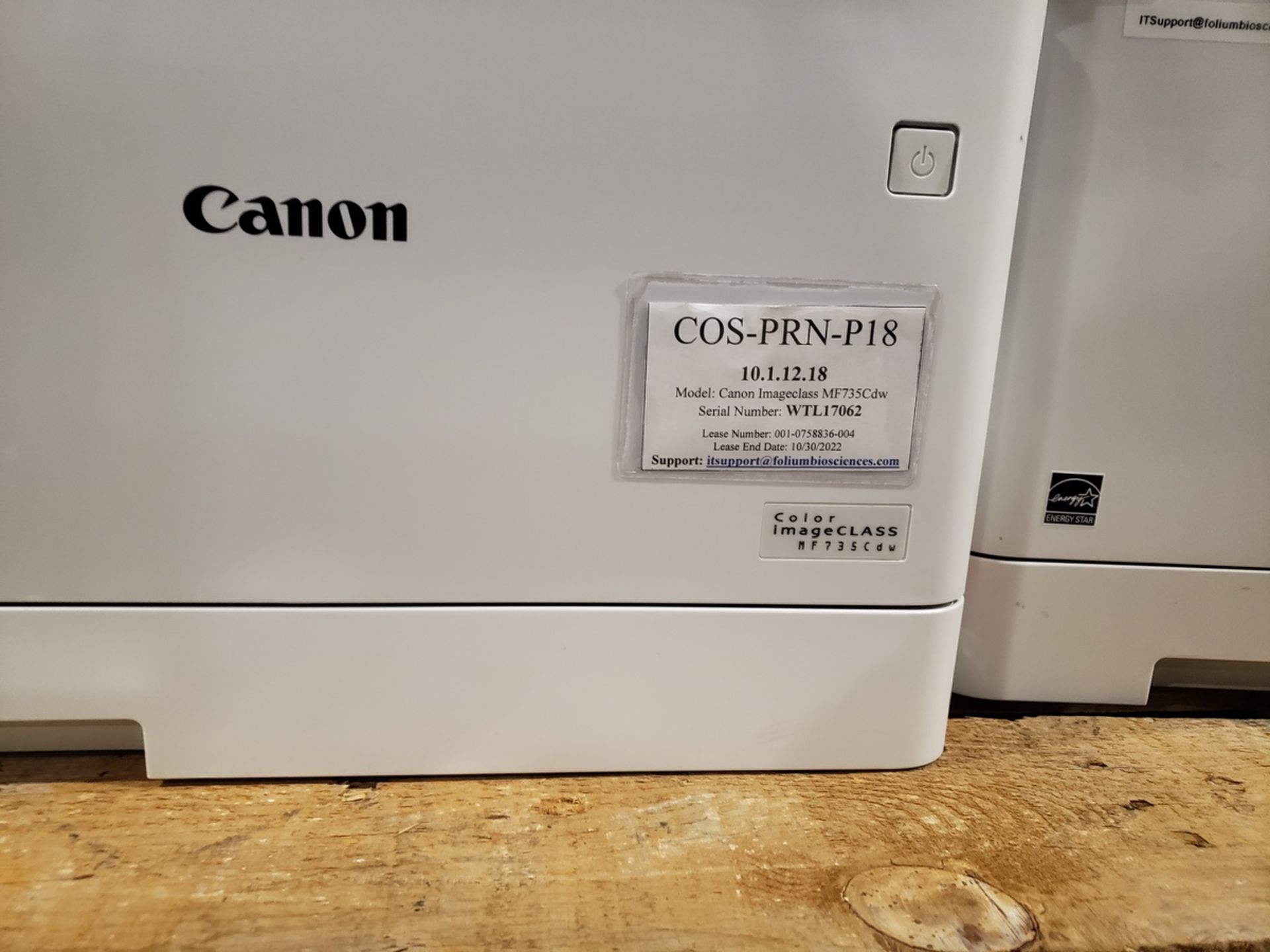 Lot of (4) Canon Color ImageClass Office Printers | Rig Fee $40 - Image 2 of 3