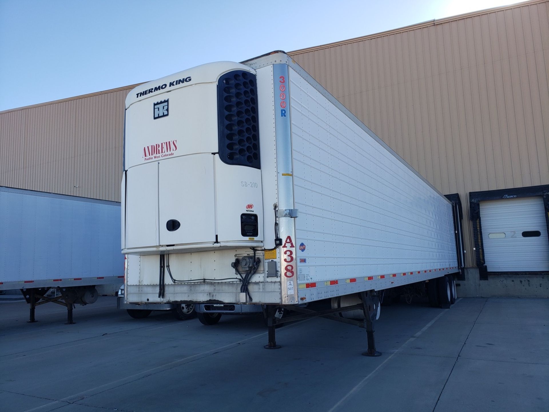 Utility Trailer Mfg., 2008, 53' Refrigerated Van Trailer, Reefer Unit Hours: 14736, | Rig Fee $100