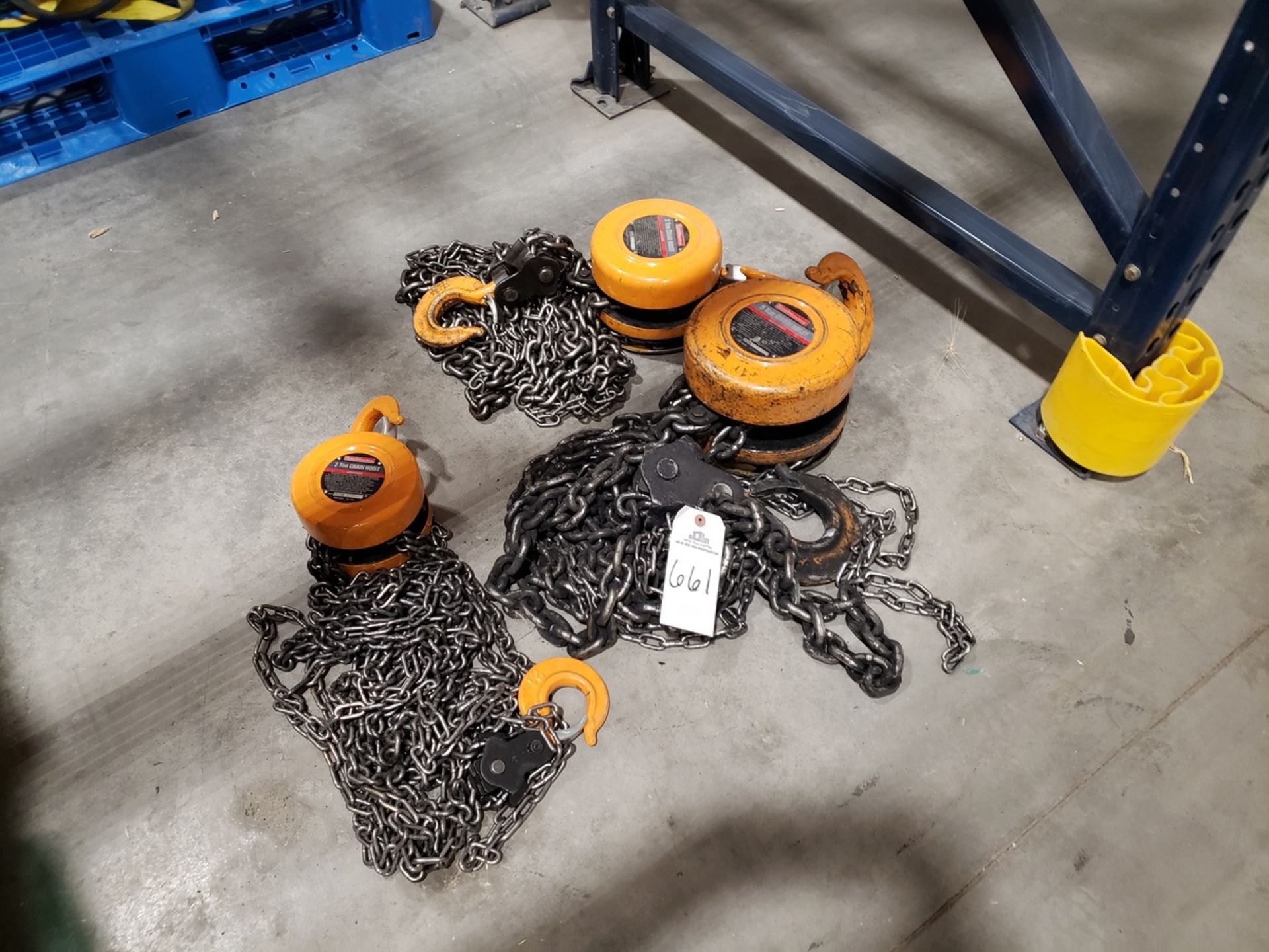 Lot of (3) Chain Hoists | Rig Fee $50