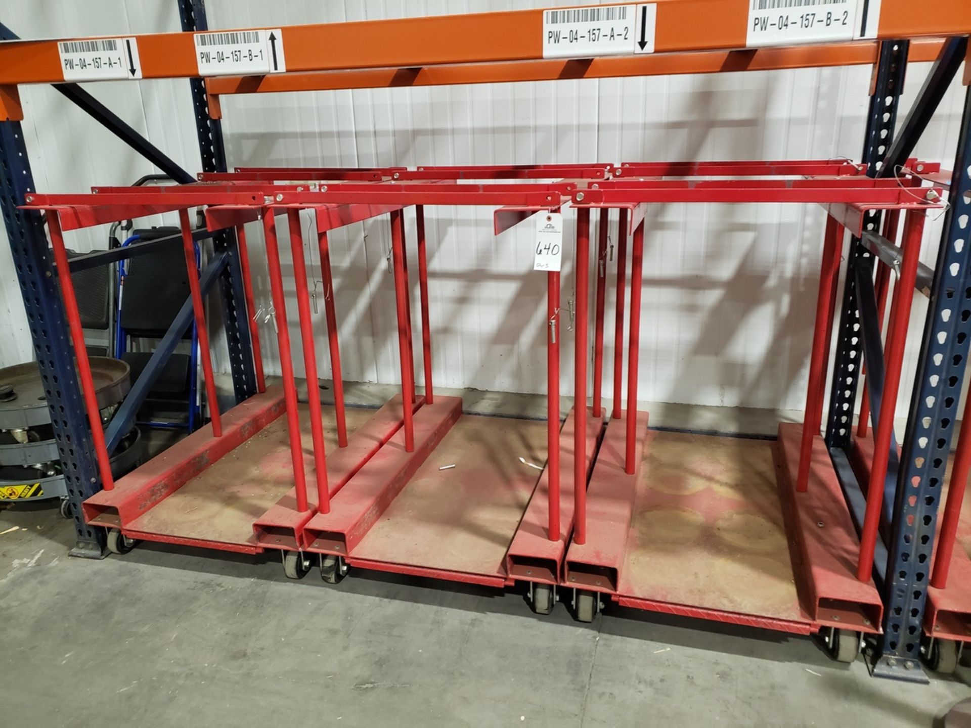 Lot of (3) Material Carts | Rig Fee $65