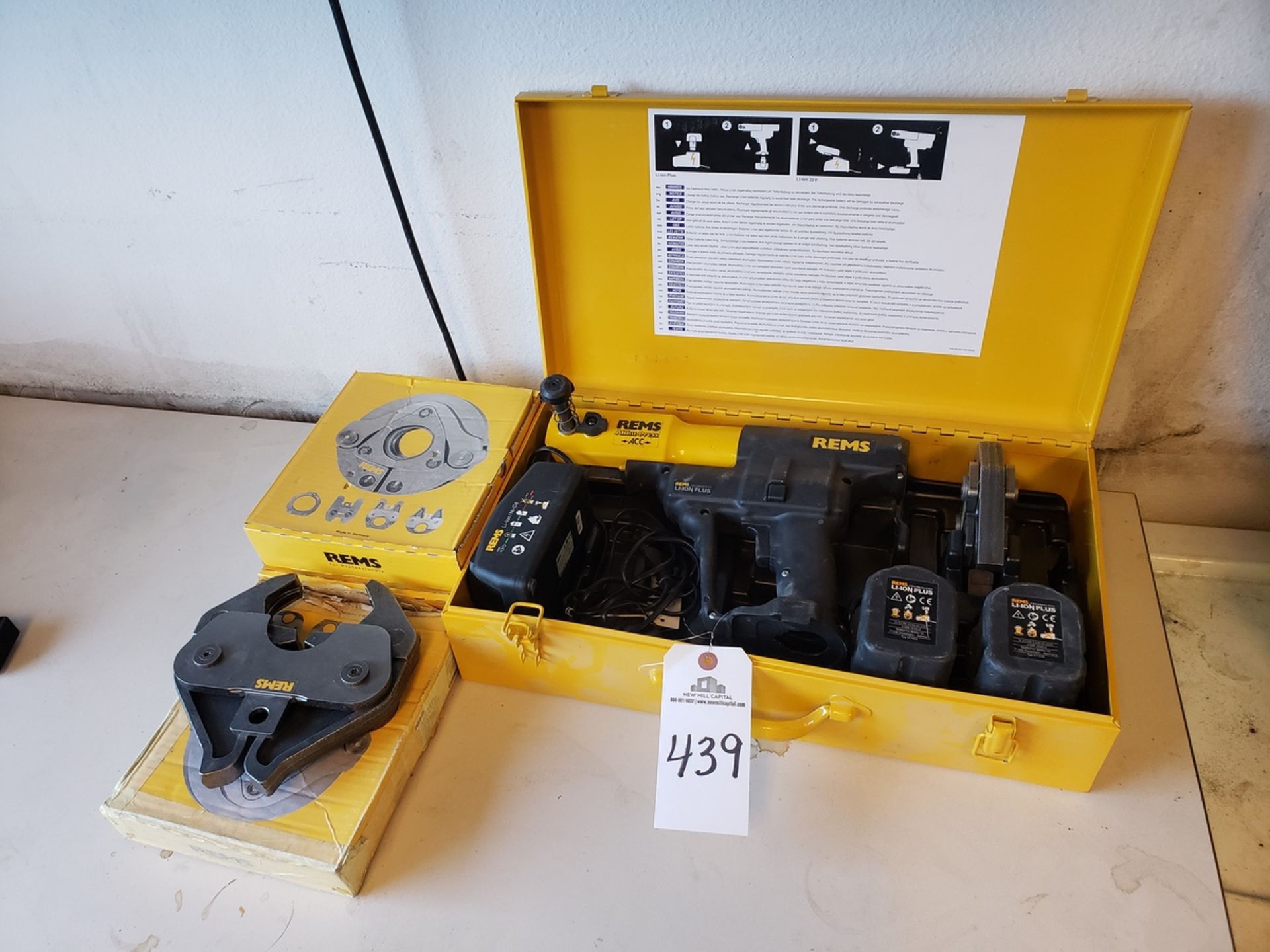 REMS Akku-Press, Electro-Hydraulic Drive Unit, M# 571004, S/N 596864-2019 | Rig Fee $35