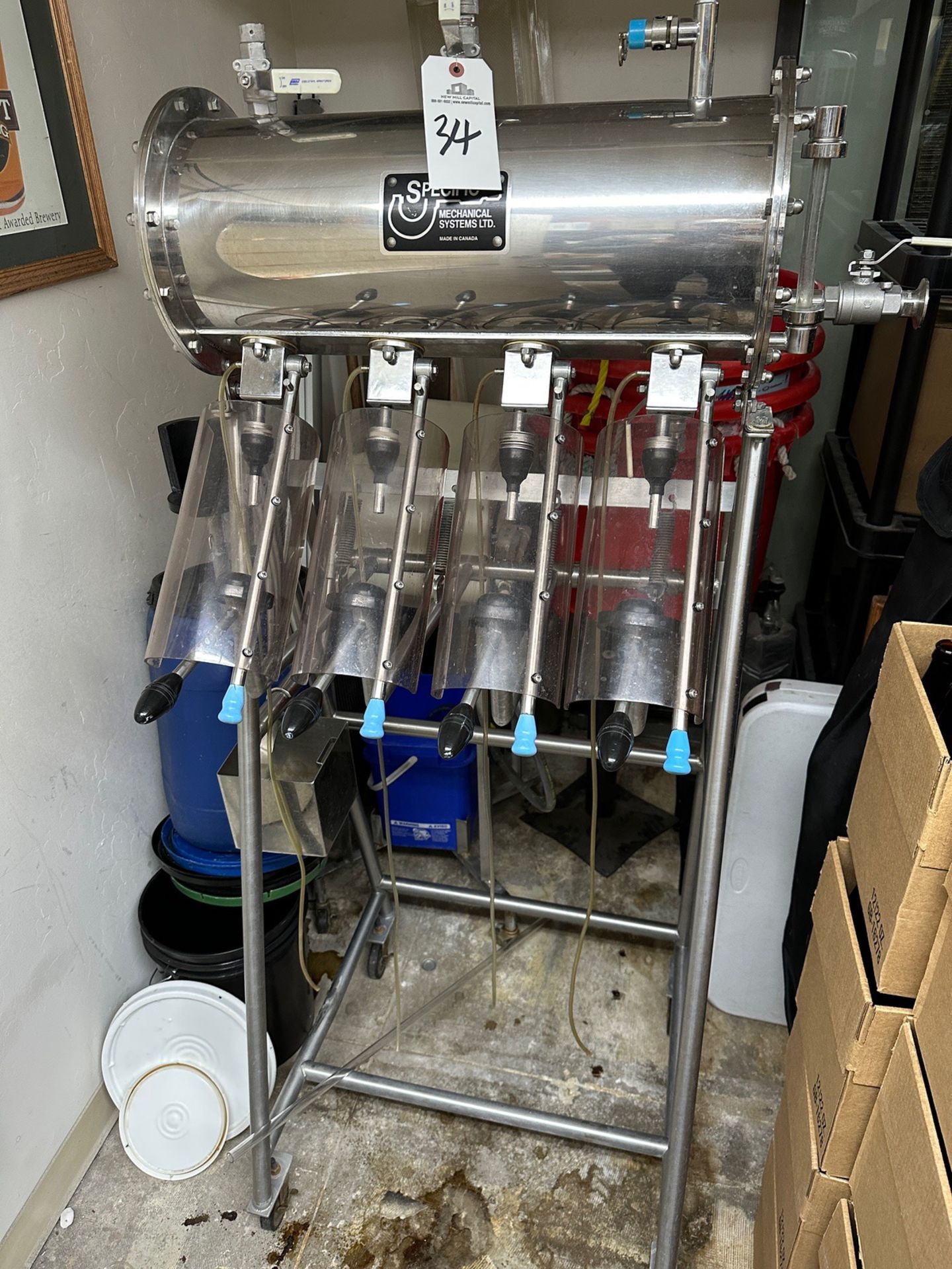 Specific Mechanical 4 Head Counter Pressure Fill System - Subj to Bulk | Rig Fee $350