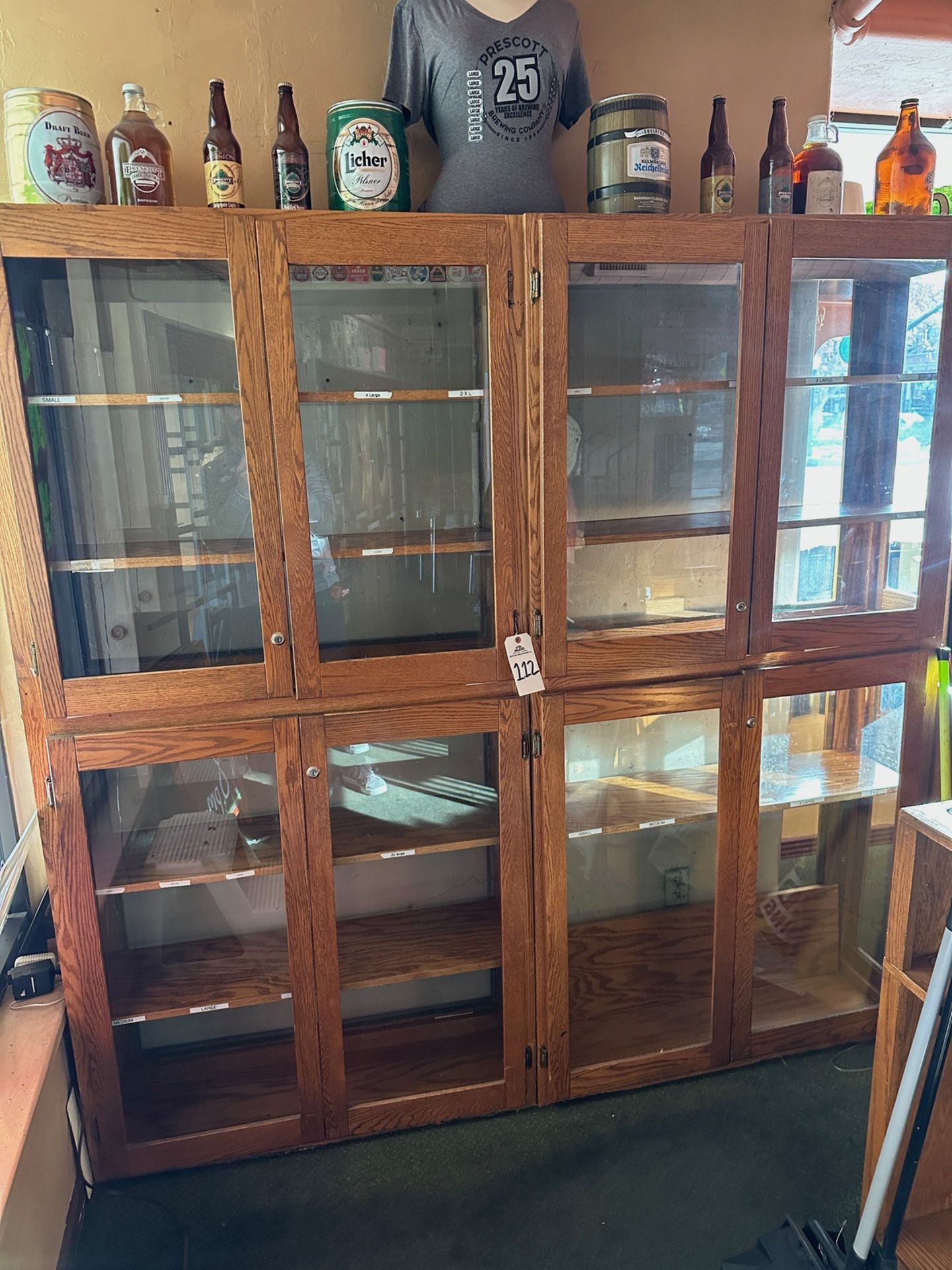 Lot of Glass Display Cases (1' x 7') - Subj to Bulk | Rig Fee $250