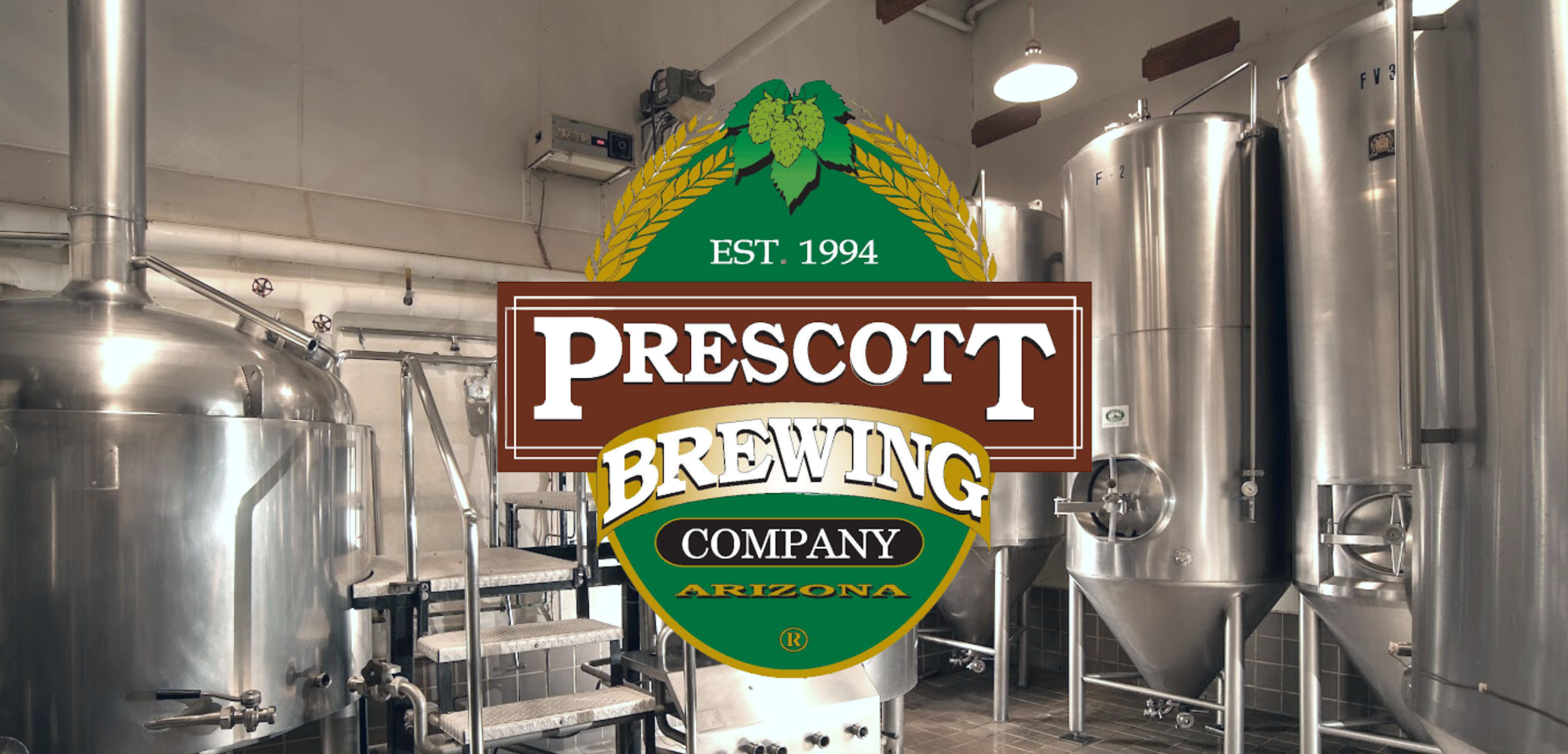 7 BBL Microbrewery Auction - Prescott Brewing Co: 7 BBL 2-Vessel Brewhouse, Fermenters and Serving Tanks to 15 BBL, Chiller, Boiler, Mill & More