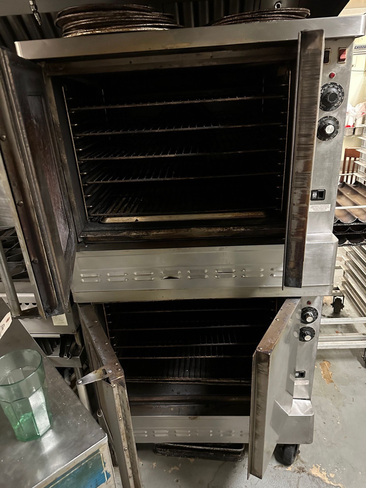 Blodgett Dual Stacked Ovens with Baking Sheets - Subj to Bulk | Rig Fee $200 - Image 2 of 3