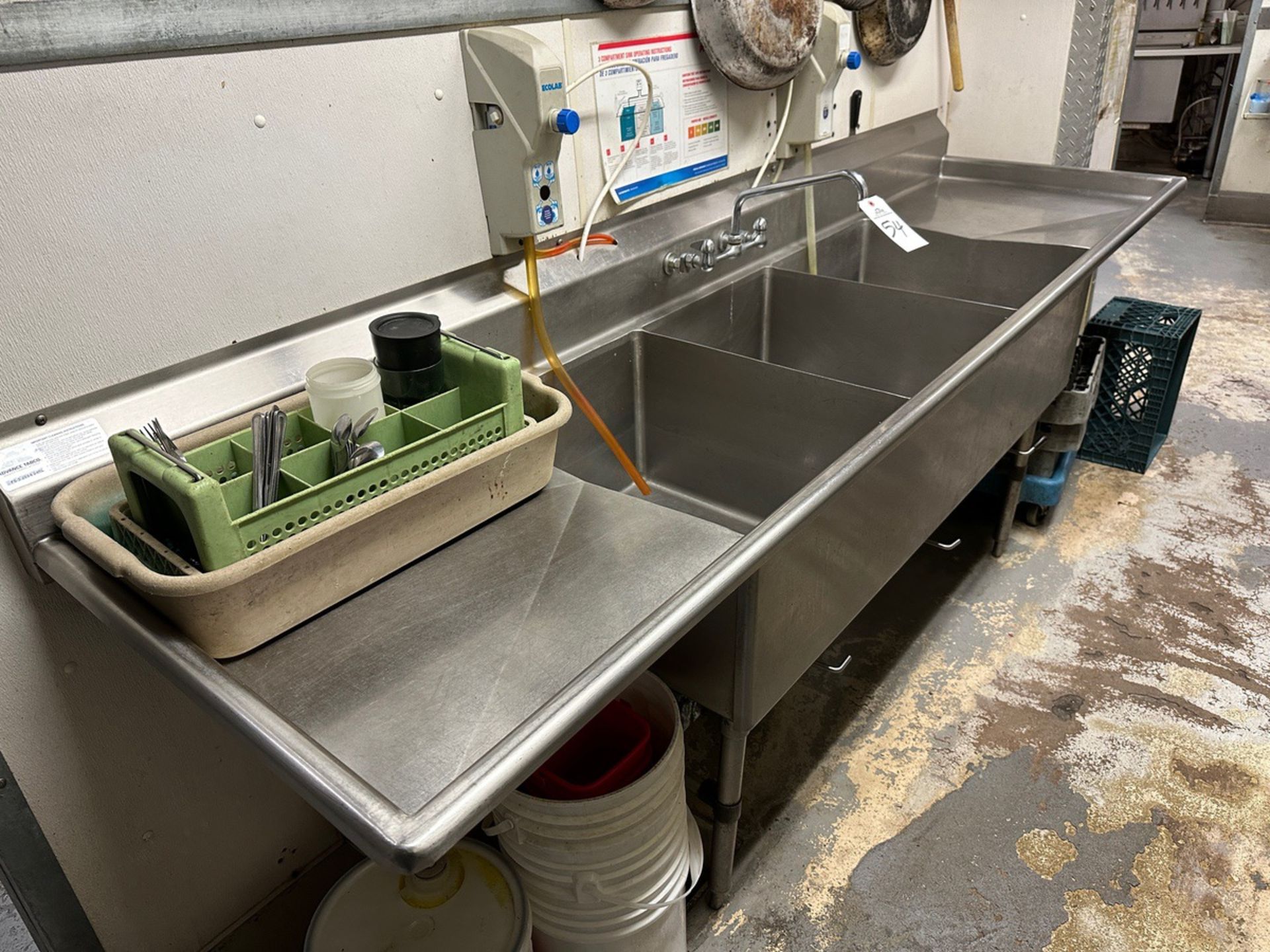 Large Format 3-Compartment Sink (30" x 9') - Subj to Bulk | Rig Fee $150