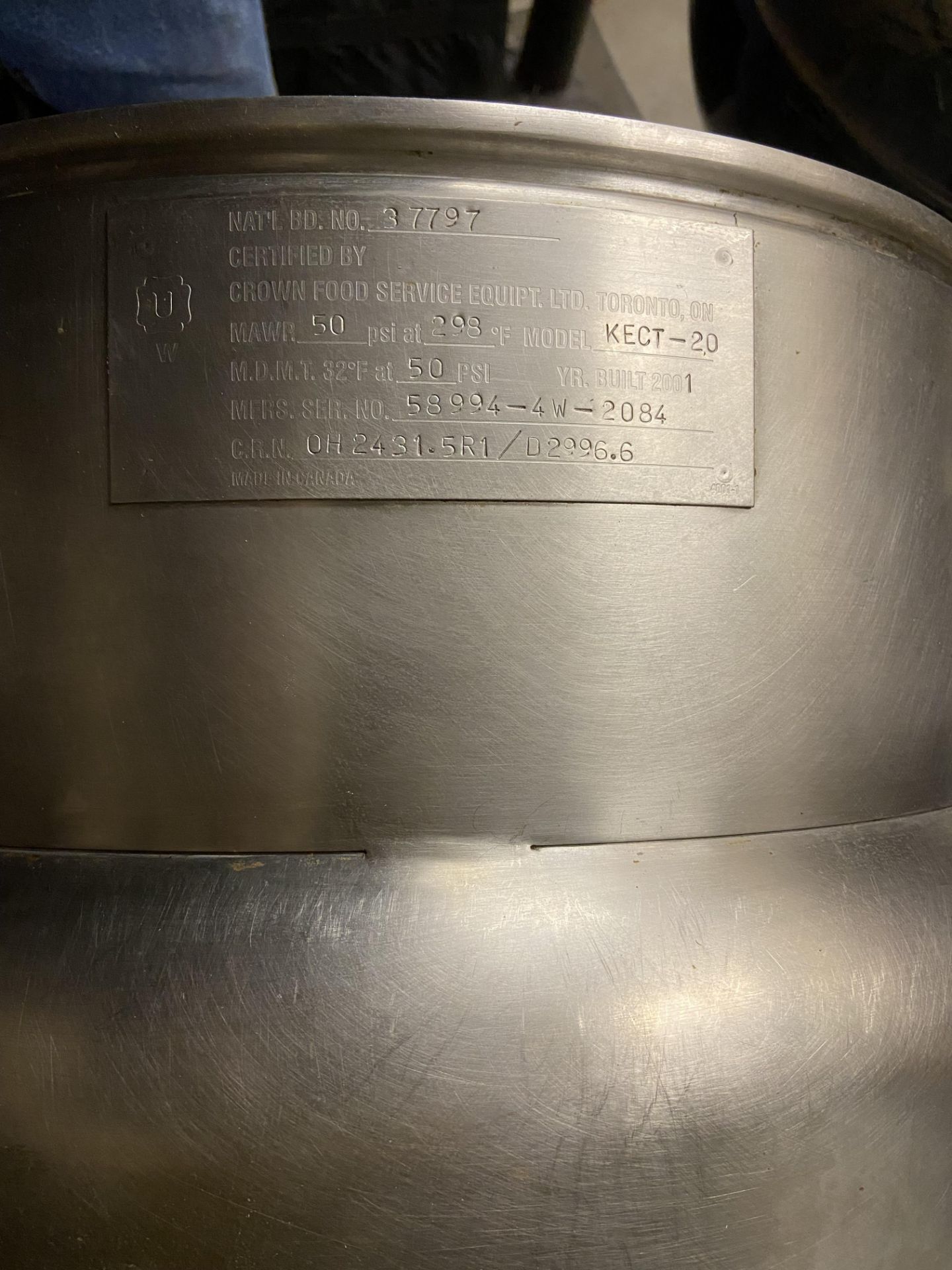 Groen Steam Kettle (Approx. 5 Gallon) - Subj to Bulk | Rig Fee $50 - Image 3 of 5