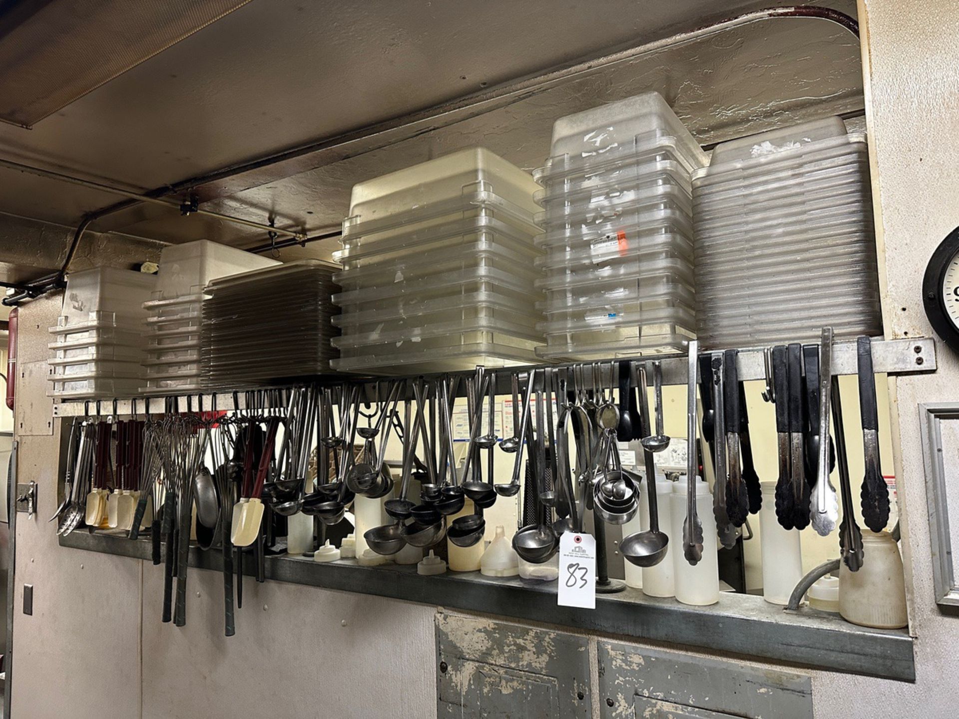 Lot of Utensils and Large Cambros, Lexons and Pans - Subj to Bulk | Rig Fee $75