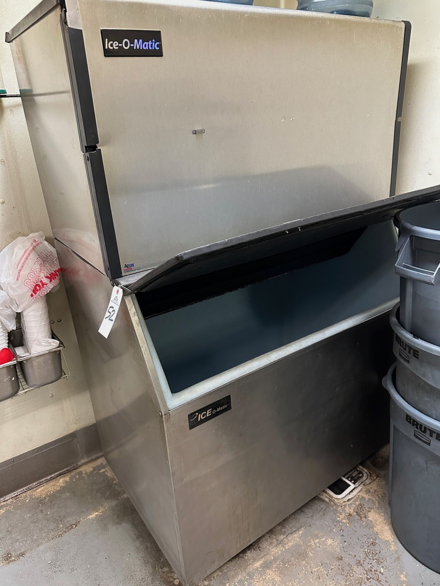 Ice-O-Matic Ice Machine with Holding Bin, Model ICE2106HR6 - Subj to Bulk | Rig Fee $200