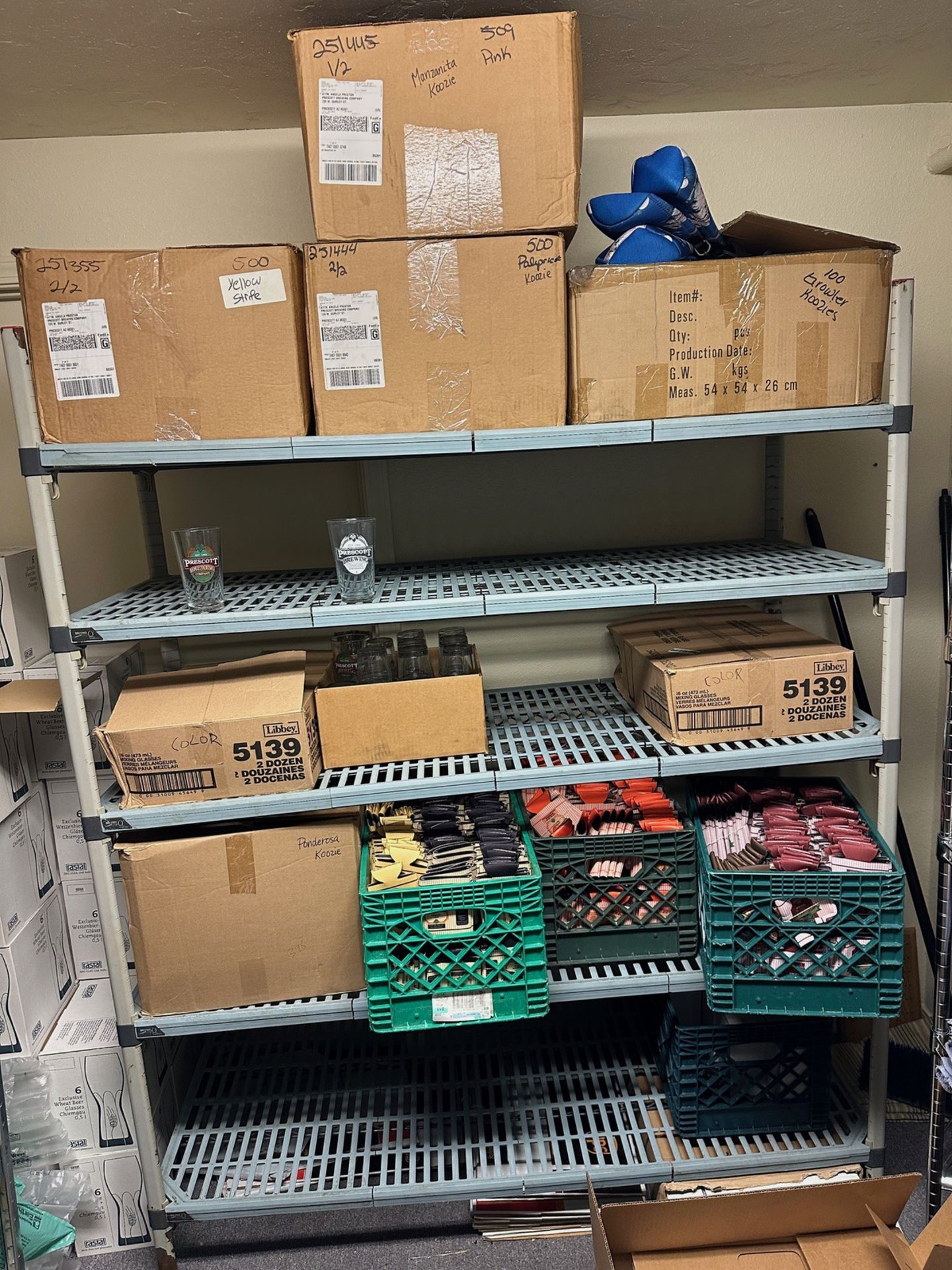 Lot of Contents of Merchandise Room - Including Shelving, Glassware, - Subj to Bulk | Rig Fee $125 - Image 5 of 8