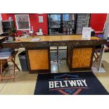 (2) Wooden Bar Counters with Under Counter Storage - Approx. 34"" x 98"" and 42"" Fr | Rig Fee $250