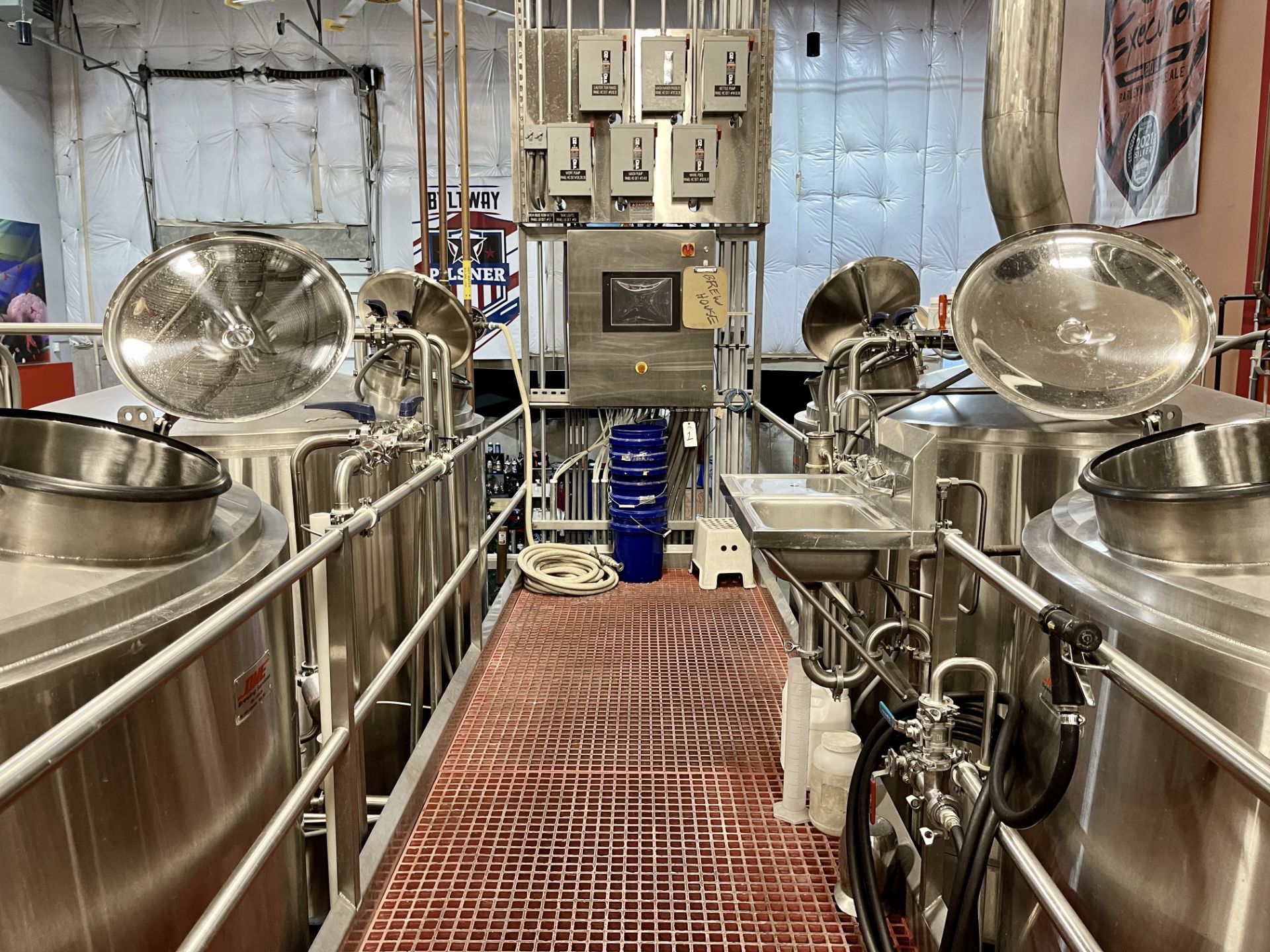 DME 30 BBL 4 Vessel Brewhouse with Jacketed Mash Mixer, Lauter Tun, Jacketed Steam | Rig Fee $12000 - Image 2 of 32