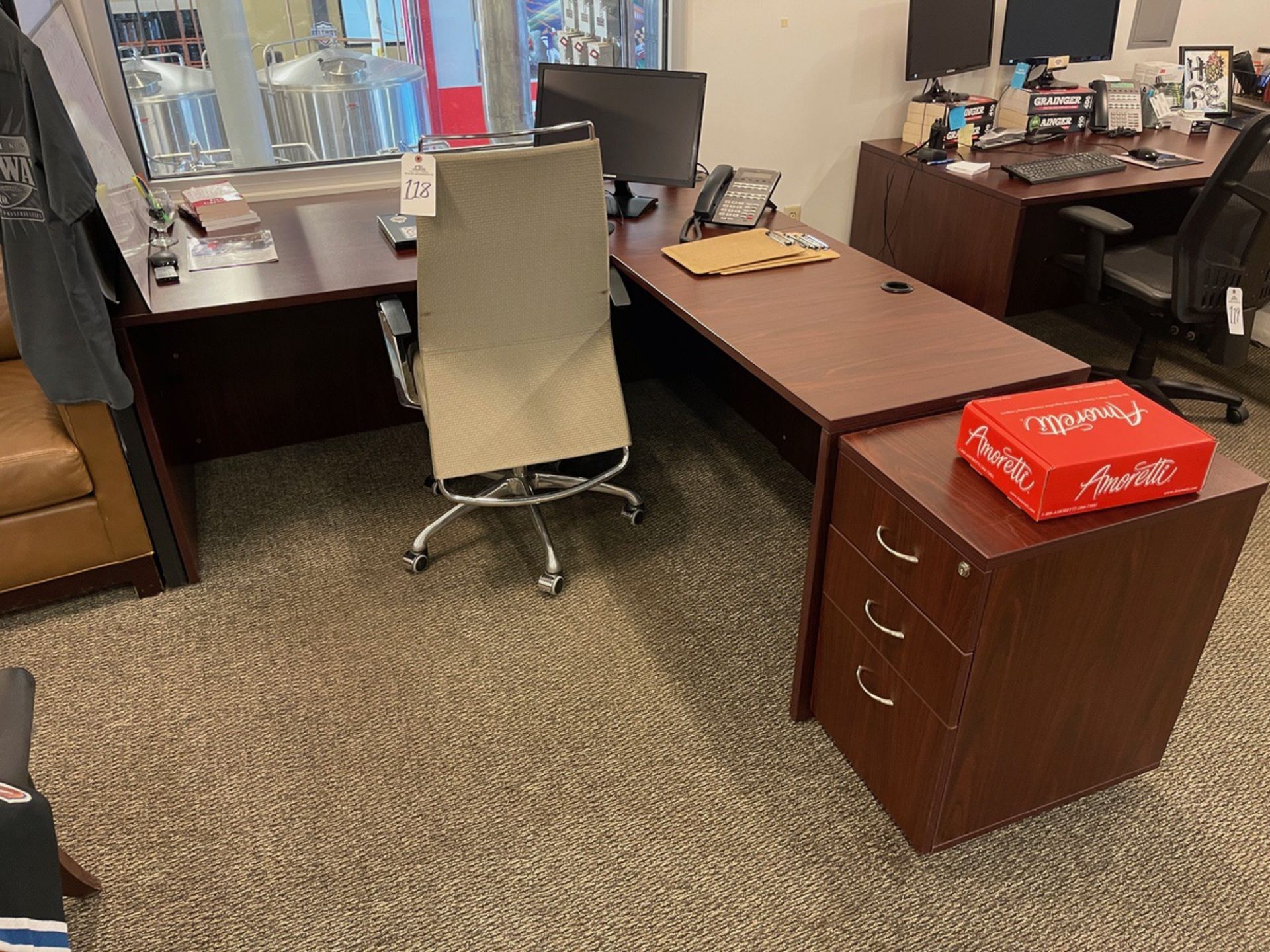 Lot of Office Furniture and Misc. Items wihin Workspace | Rig Fee $150