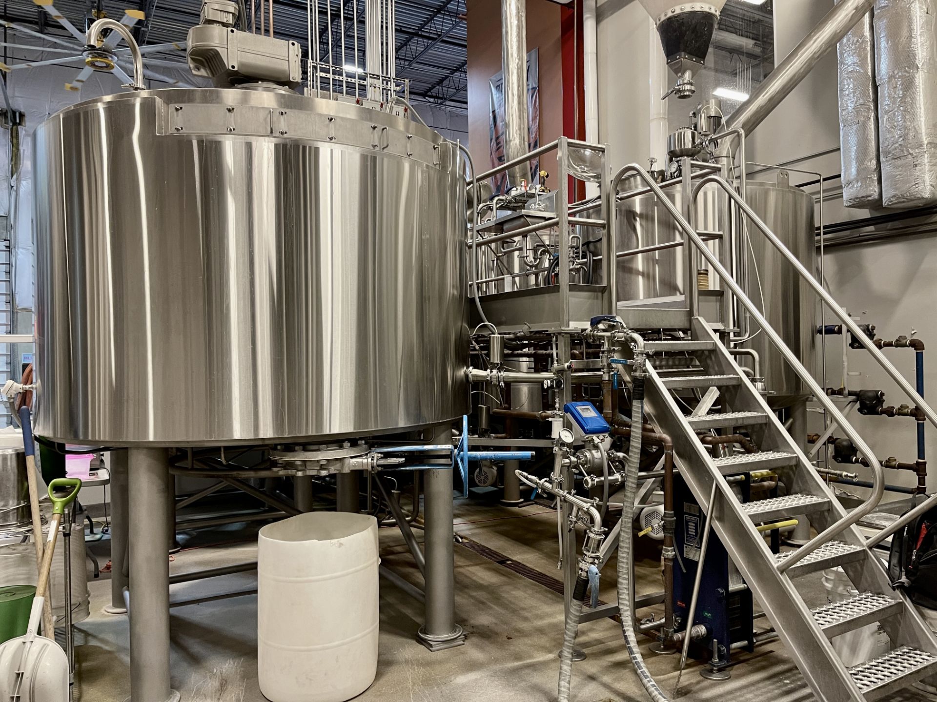 DME 30 BBL 4 Vessel Brewhouse with Jacketed Mash Mixer, Lauter Tun, Jacketed Steam | Rig Fee $12000