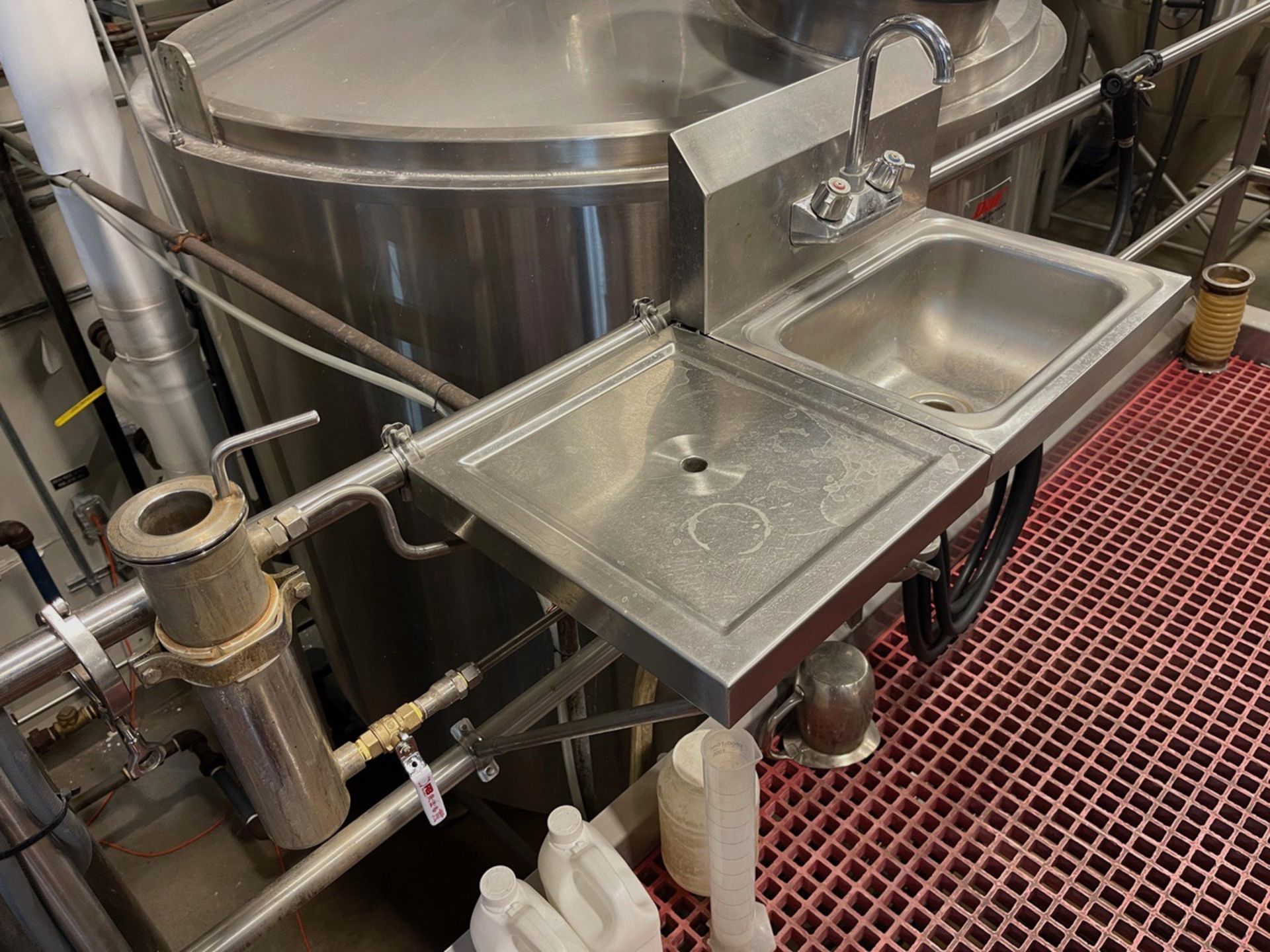 DME 30 BBL 4 Vessel Brewhouse with Jacketed Mash Mixer, Lauter Tun, Jacketed Steam | Rig Fee $12000 - Image 15 of 32