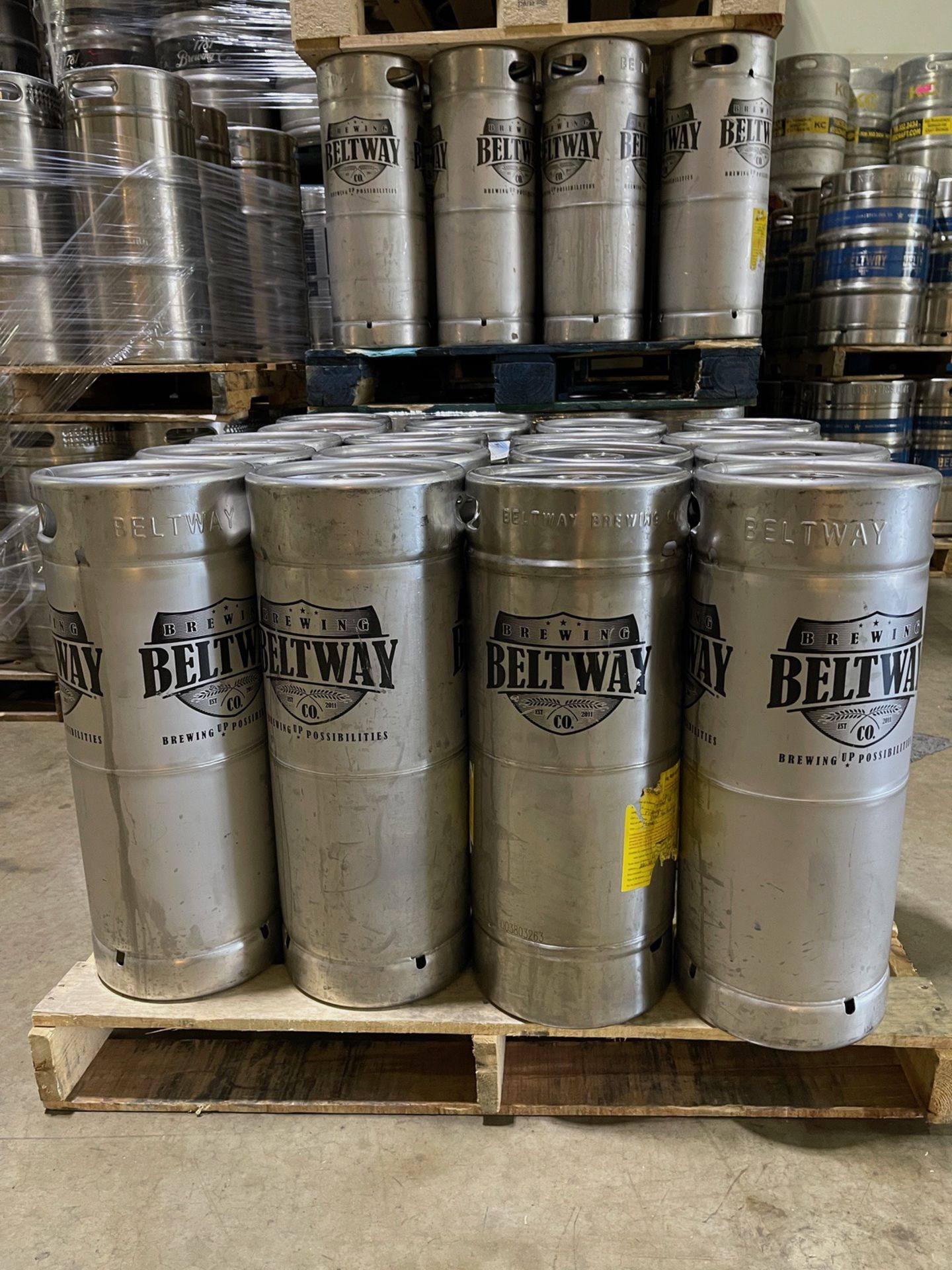 Lot of (40) Stainless Steel Sixth Barrel Kegs | Rig Fee $100