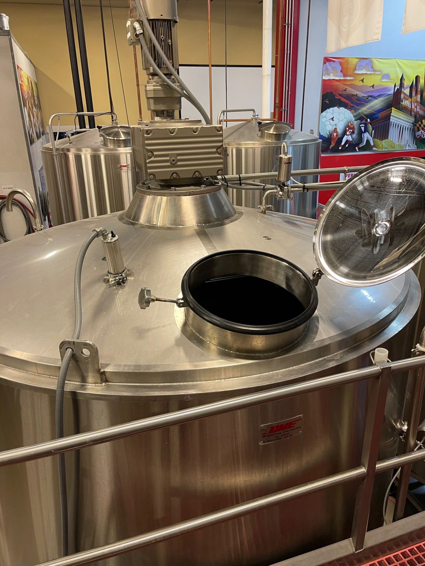 DME 30 BBL 4 Vessel Brewhouse with Jacketed Mash Mixer, Lauter Tun, Jacketed Steam | Rig Fee $12000 - Image 6 of 32