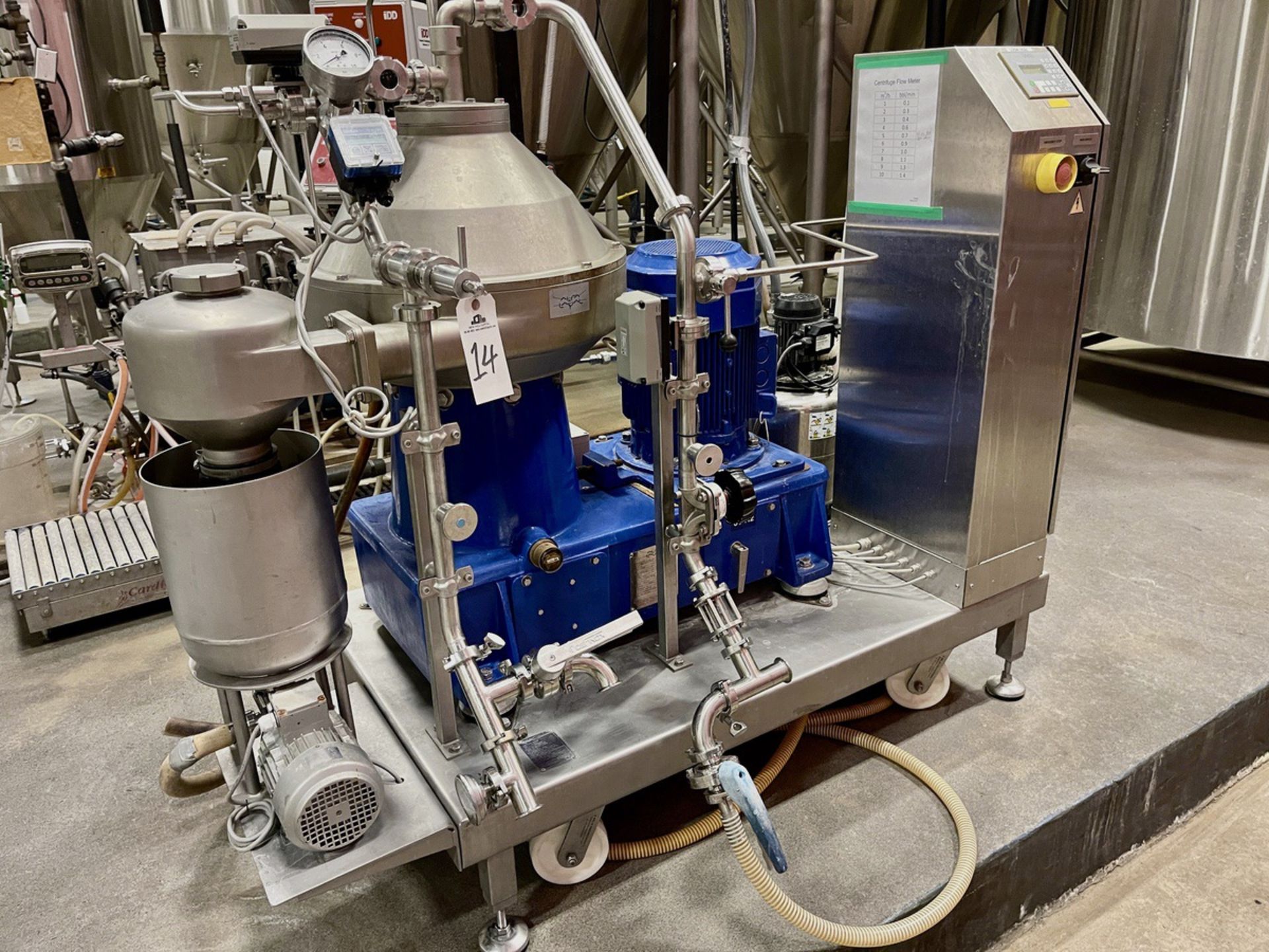 Alfa Laval Brew 80 - Multi-purpose Centrifuge skid for green beer, pre-clarification | Rig Fee $1200