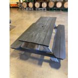 Lot of (3) Wooden Picnic Tables - Approx. 28"" x 72"" | Rig Fee $75