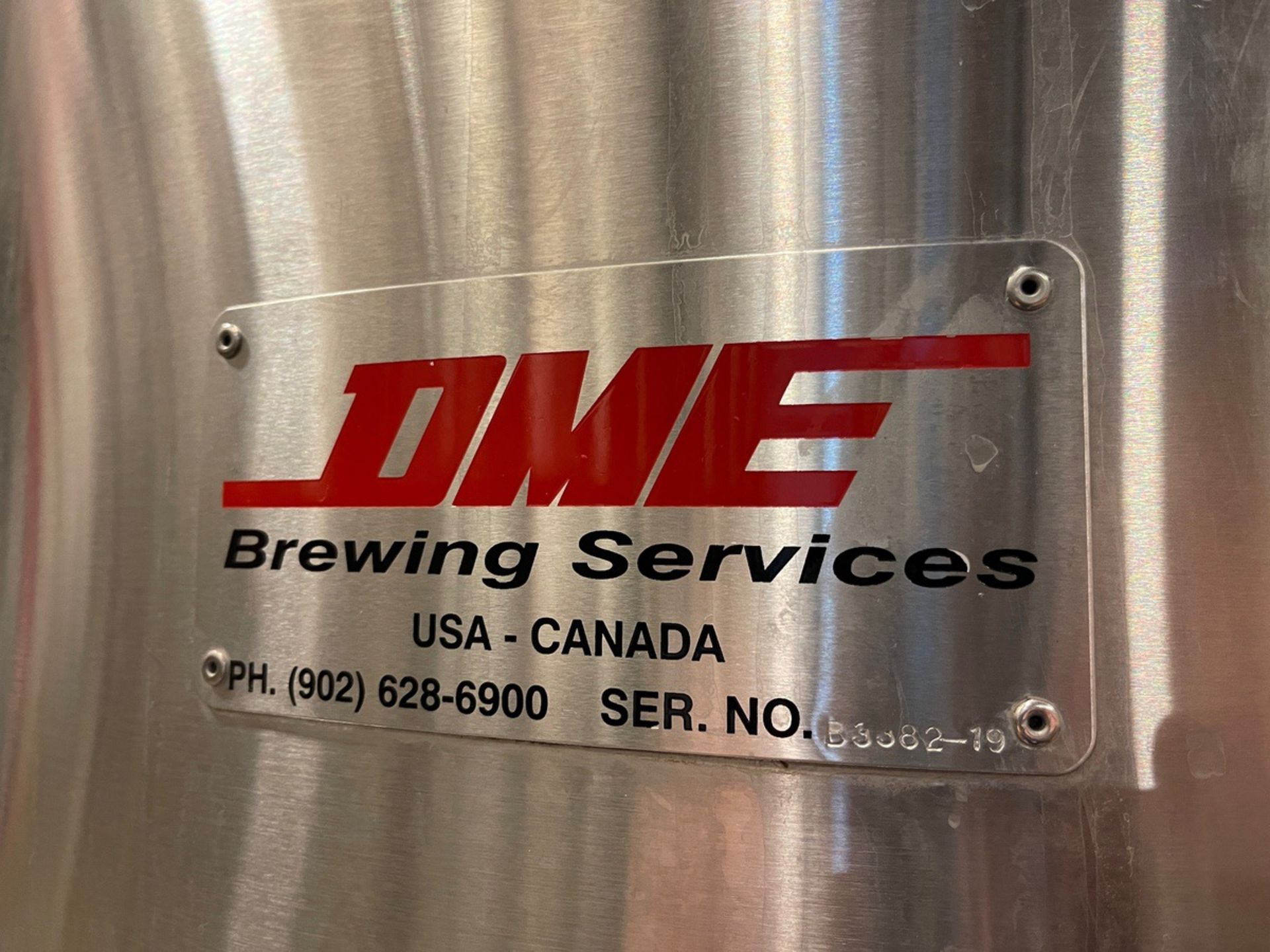 DME 3 BBL Yeast Propagation Tank - Cone Bottom, Glycol Jacketed, Mulitple Ports with | Rig Fee $500 - Image 3 of 3